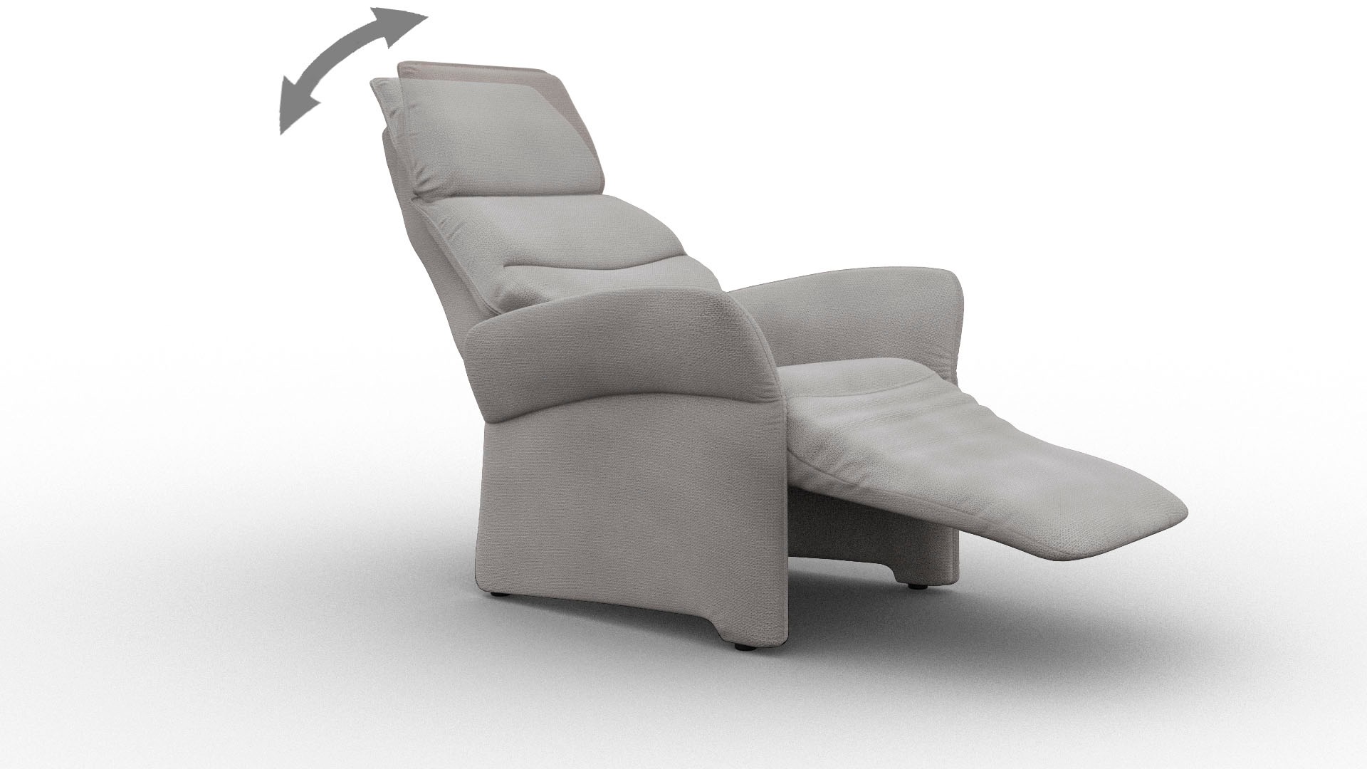 alina Relaxsessel »Savin« in Größe L, Liegefläche 185cm, verstellbar, optional mit Aufstehhilfe