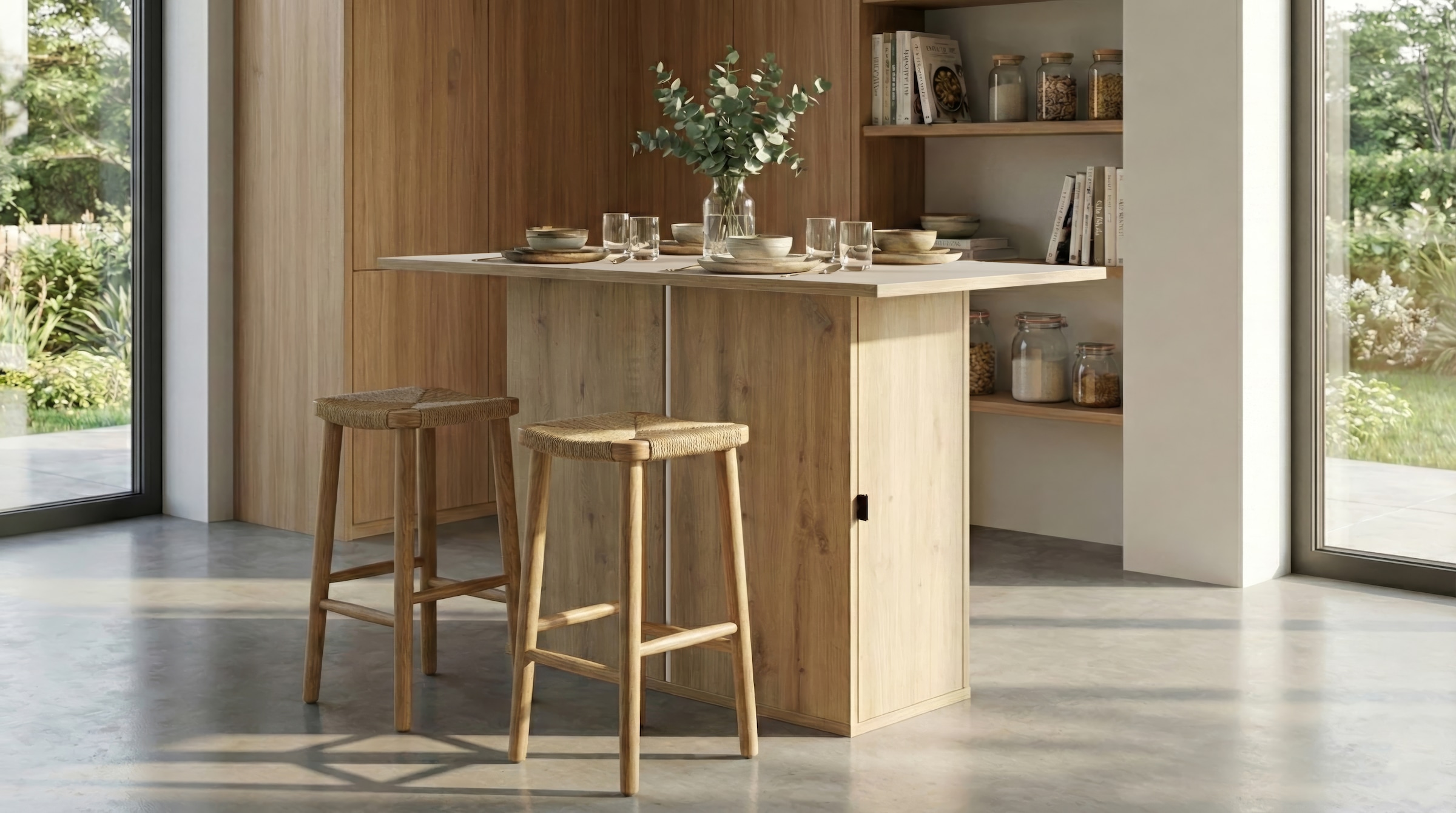 Gami Küchentisch »Boreal« Eine praktische Kücheninsel mit Stauraum