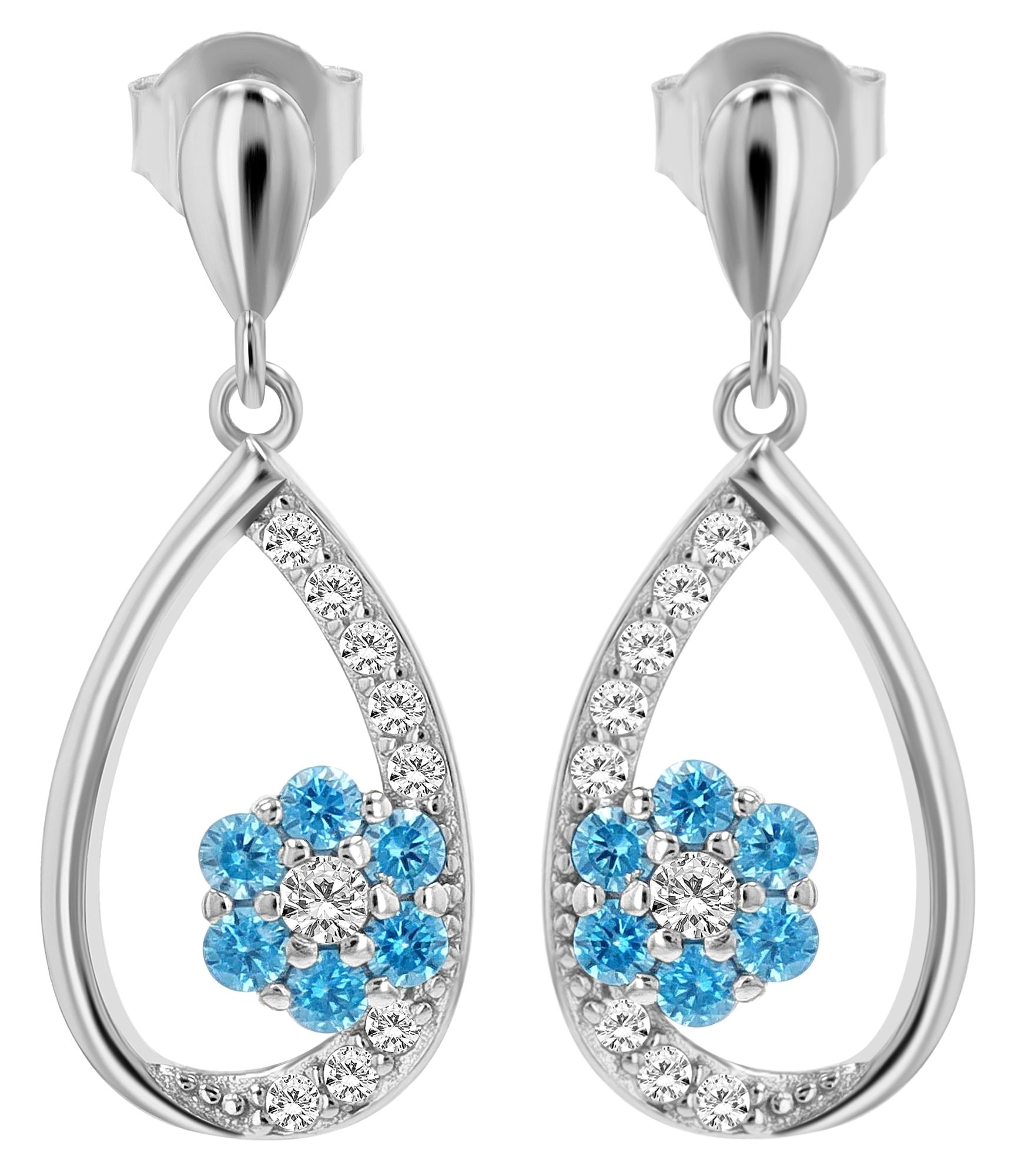 Adelia´s Paar Ohrhänger »Damen Ohrringe ¿ Ohrhänger aus 925 Silber mit Zirkonia«