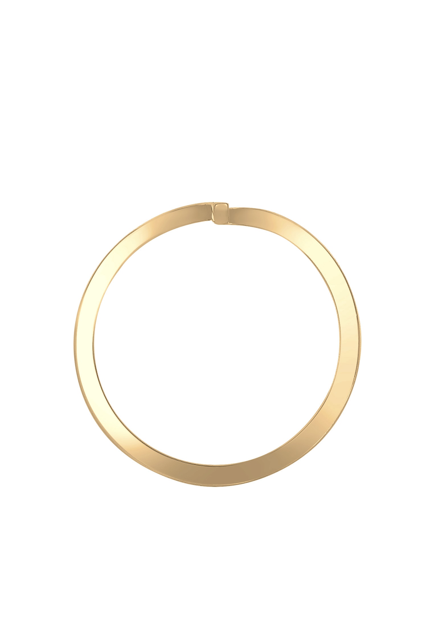 Elli Silberring »Ring Geo Form Geschwungen 925 Sterling Silber«