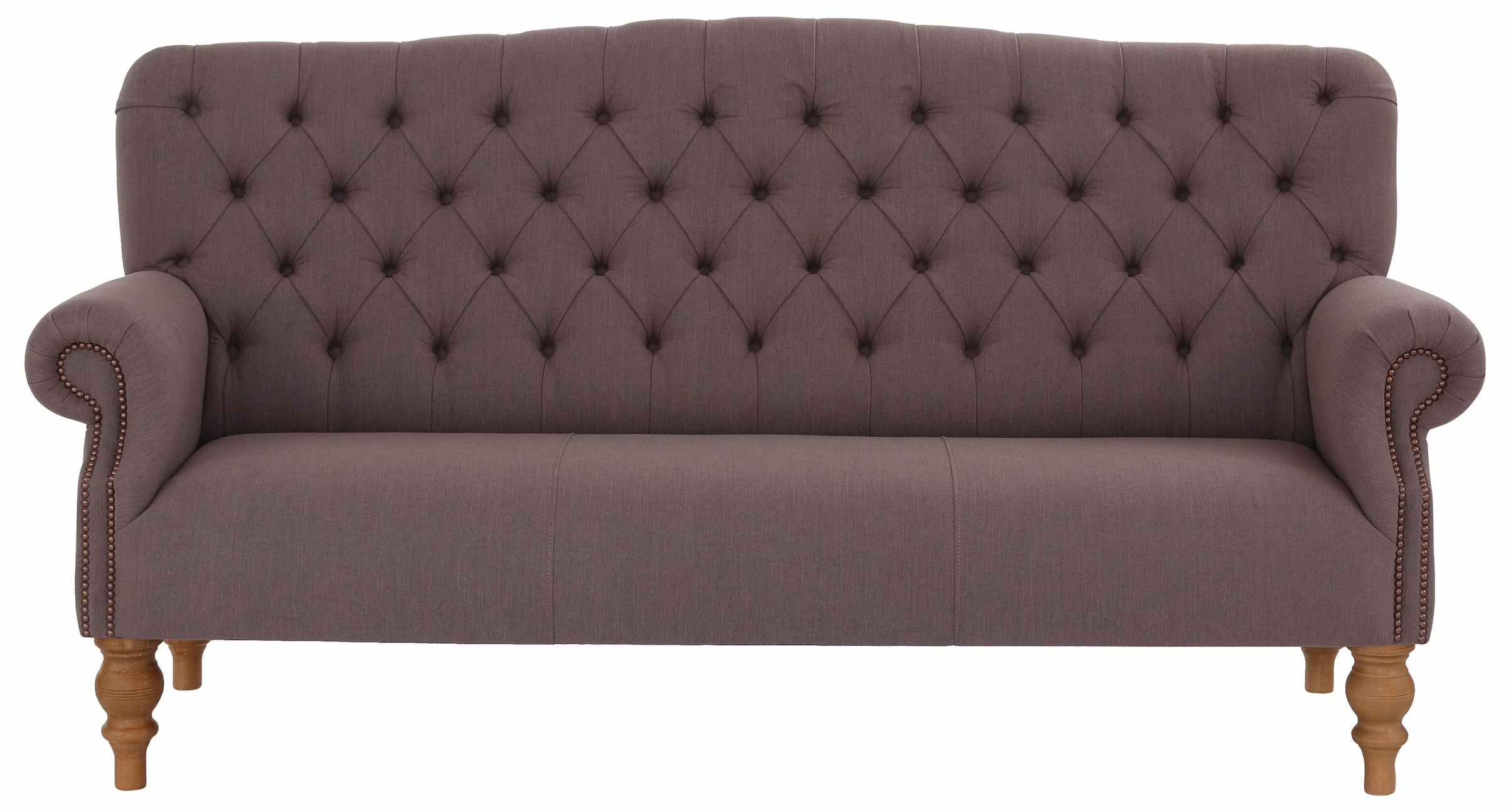 Home affaire Chesterfield-Sofa »Lord«, mit echter Chesterfield-Knopfheftung und Ziernägeln