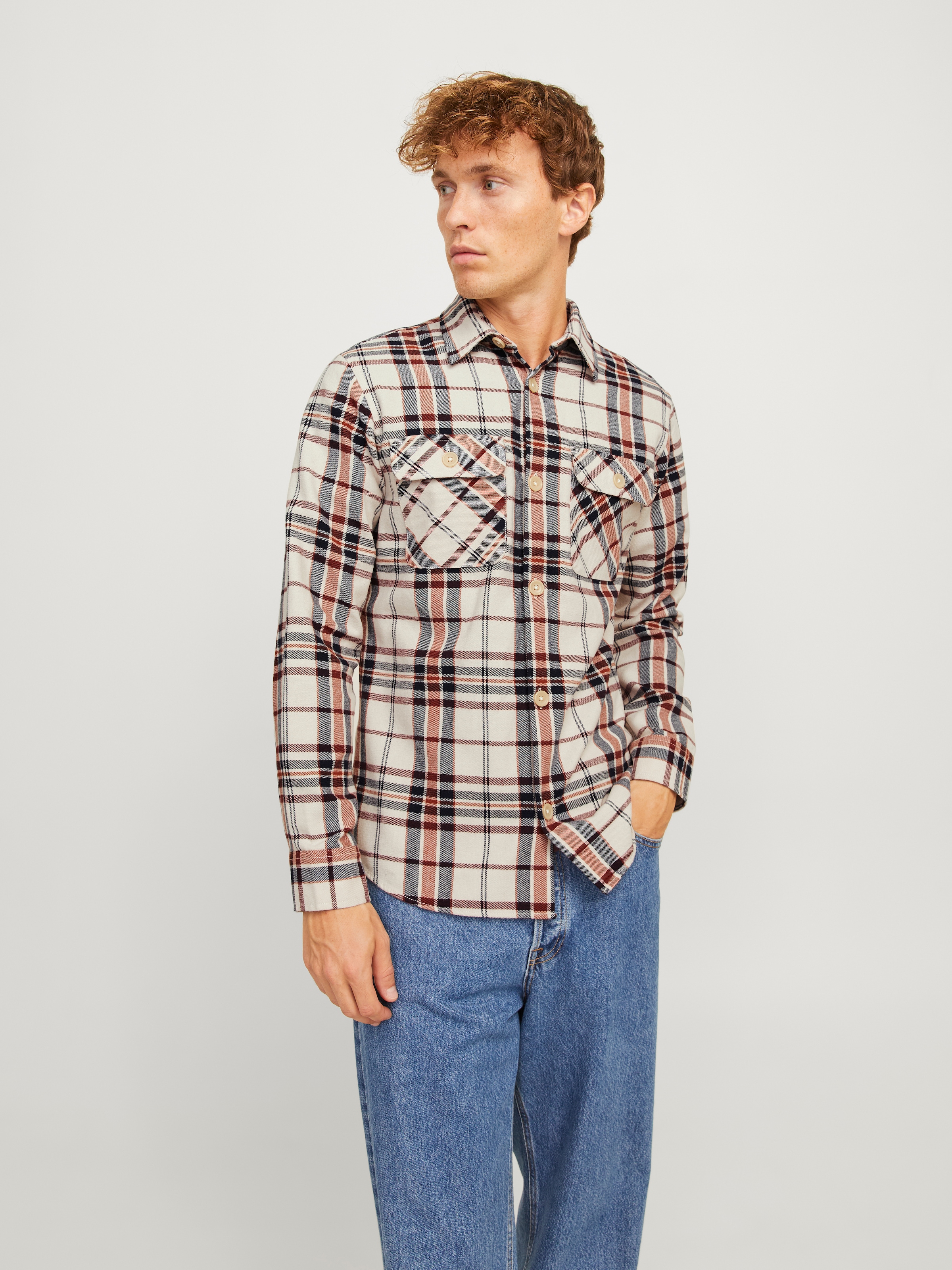 Jack & Jones Langarmhemd »JJEDARREN OVERSHIRT LS NOOS«