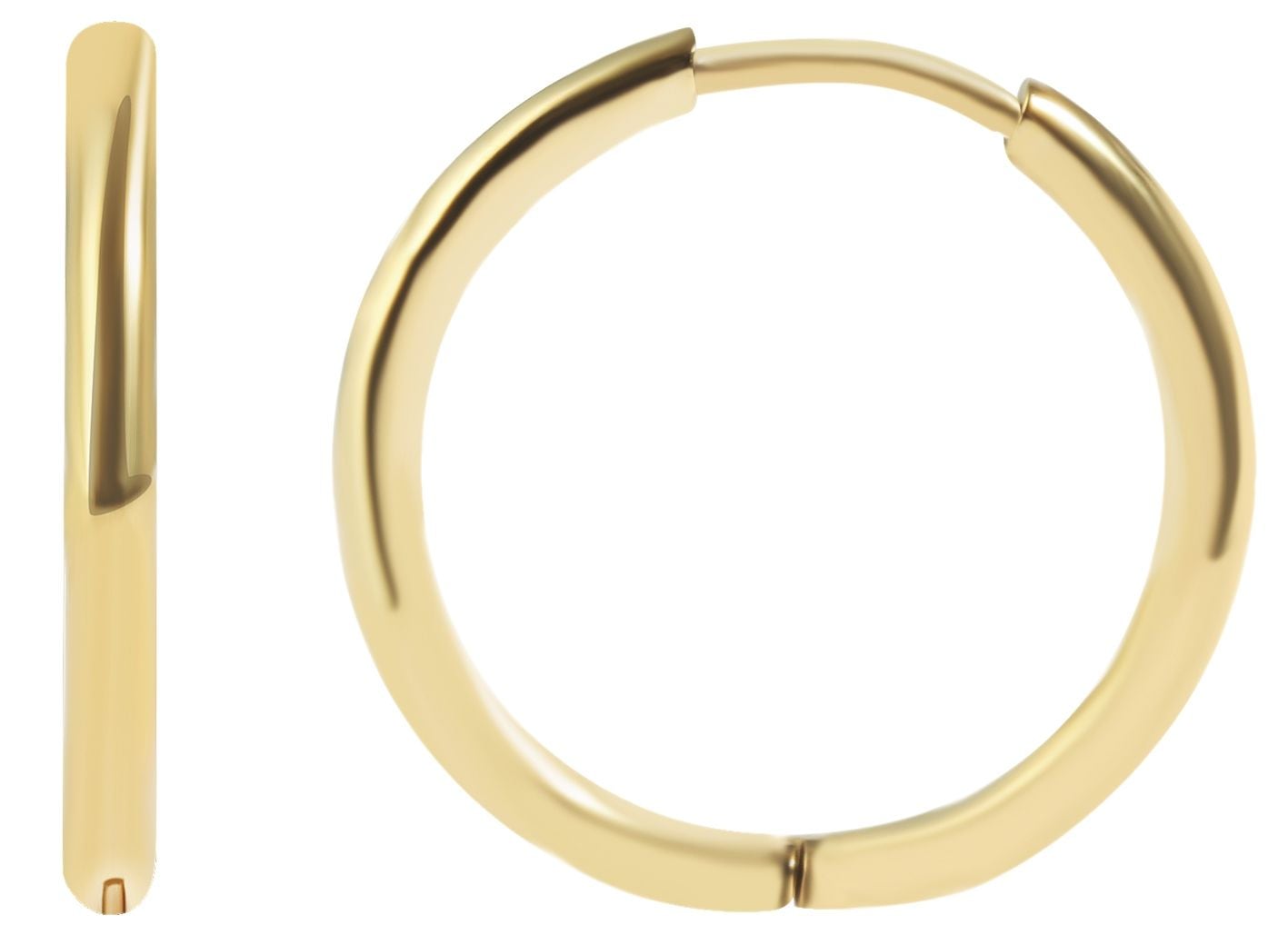 Adelia´s Paar Creolen »Damen Ohrringe ¿ Klappcreole aus Edelstahl«