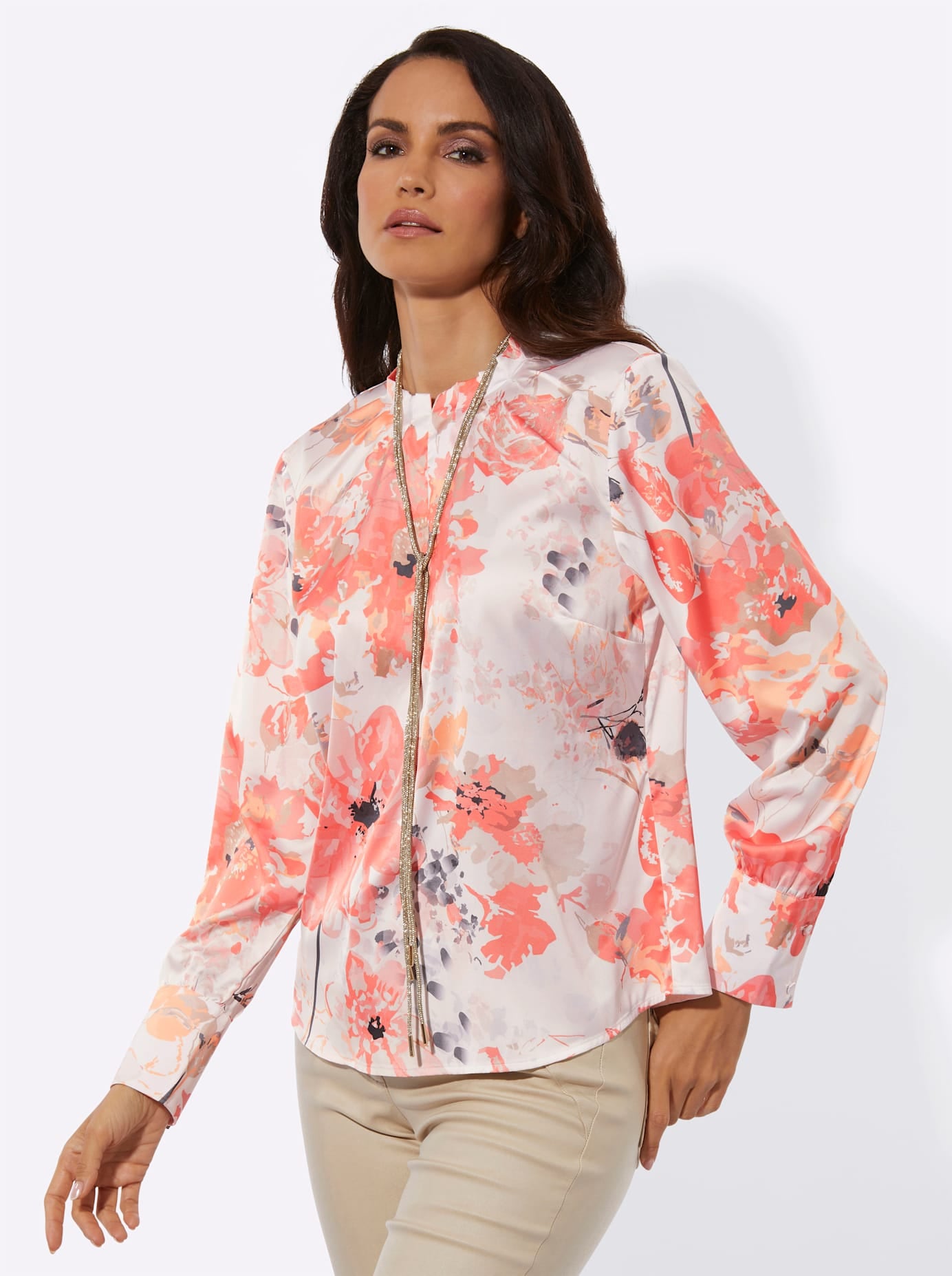 creation L Satinbluse