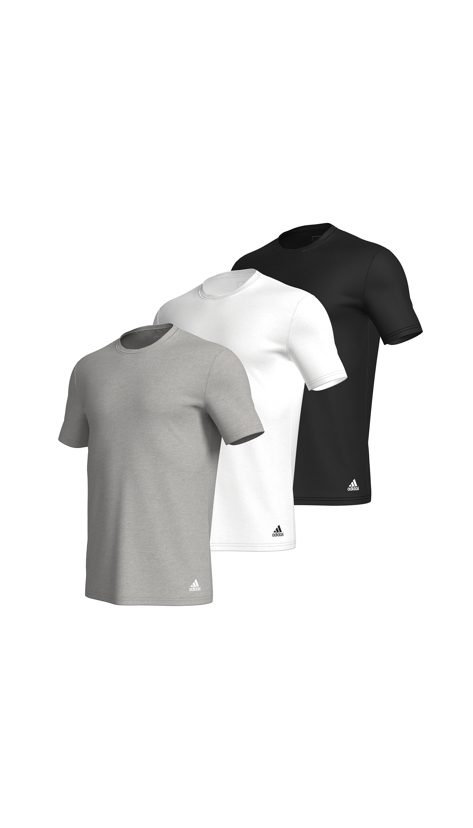 adidas Sportswear T-Shirt »"Active Flex Cotton"«, (3er-Pack), mit Rundhalsausschnitt