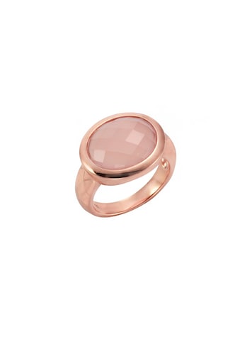 Jamelli Fingerring »925/- Sterling Silber rosévergoldet mit Chalcedon«, Ring kaufen