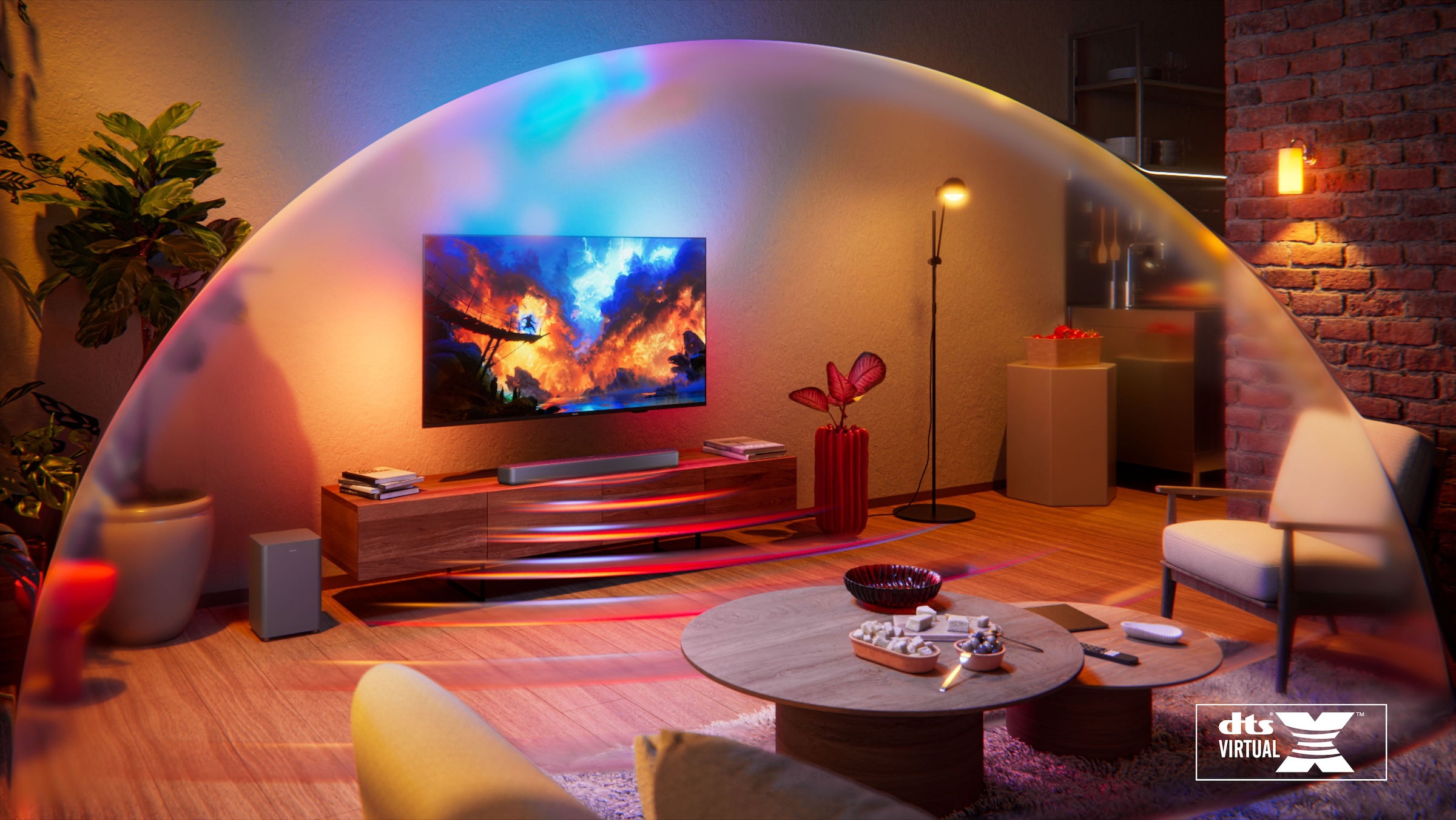 Philips Lautsprecher »TAB5601/10« 2.1 (A2DP Bluetooth | AVRCP Bluetooth | Bluetooth App-Steuerung | Bassregelung | Equalizer | Nacht Modus | USB-Wiedergabe 145 W)