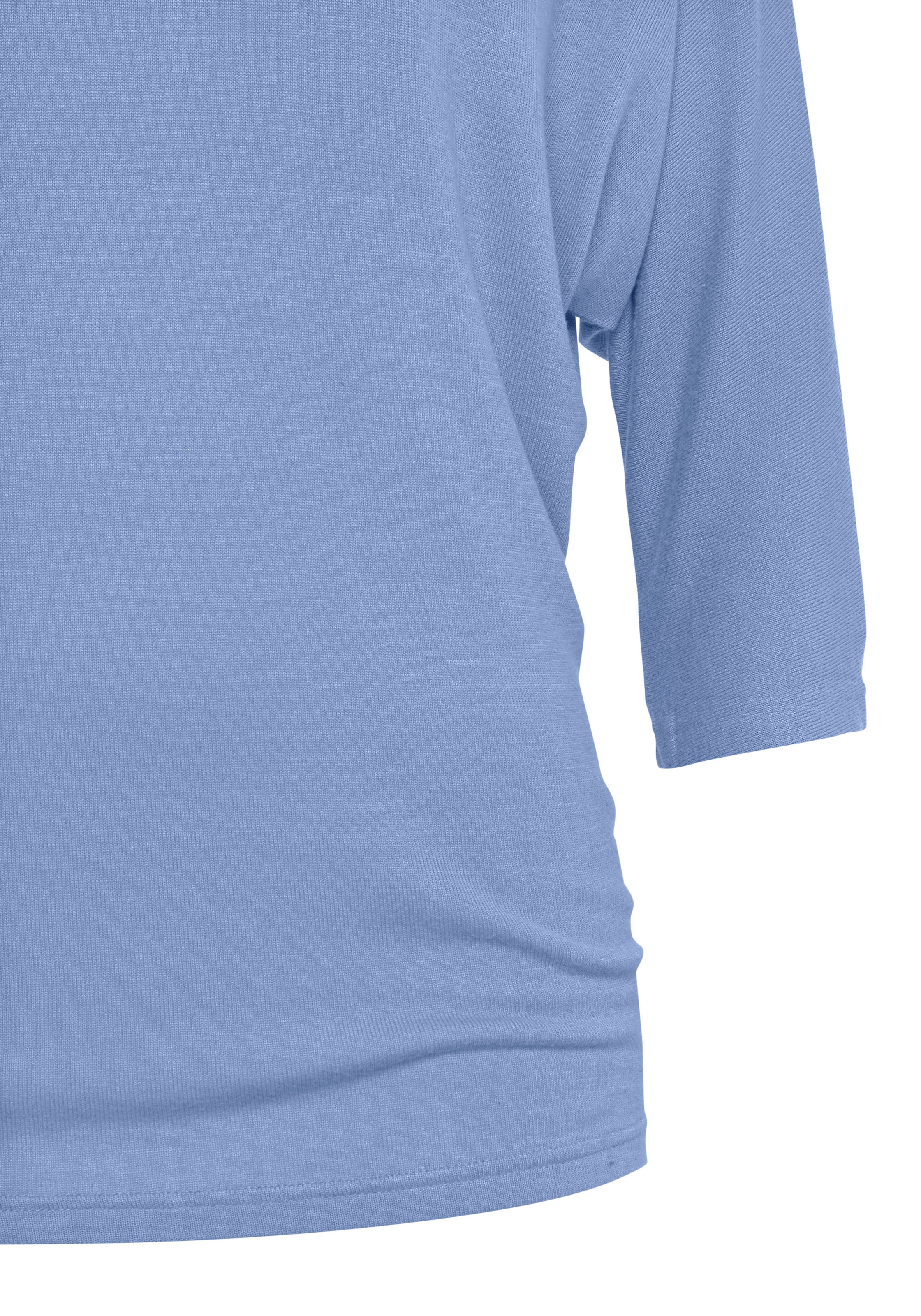 LASCANA 3/4-Arm-Shirt »aus leichter Feinstrickqualität« mit Fledermausärmeln