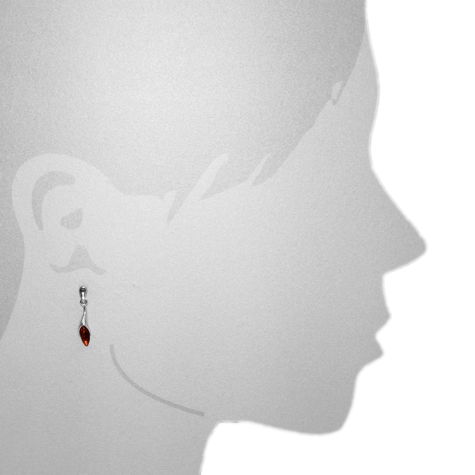 OSTSEE-SCHMUCK Paar Ohrhänger »- Malene - Silber 925/000 - Bernstein«