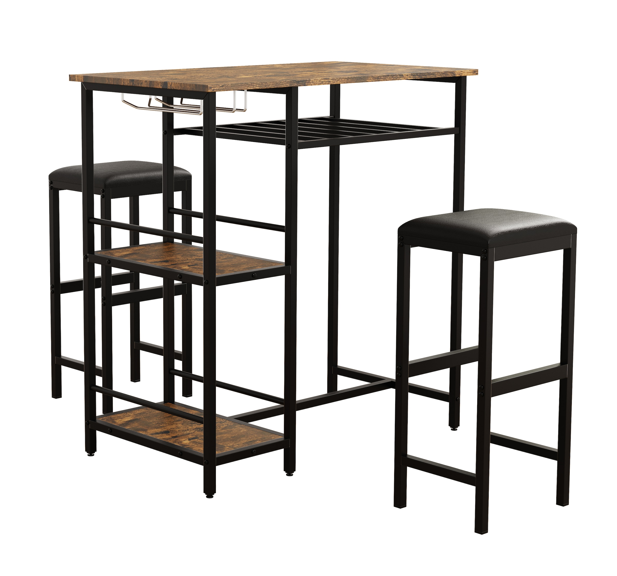 VCM Bartisch »3 tlg. Set Bartisch Bistrotisch Barhocker Kolari«