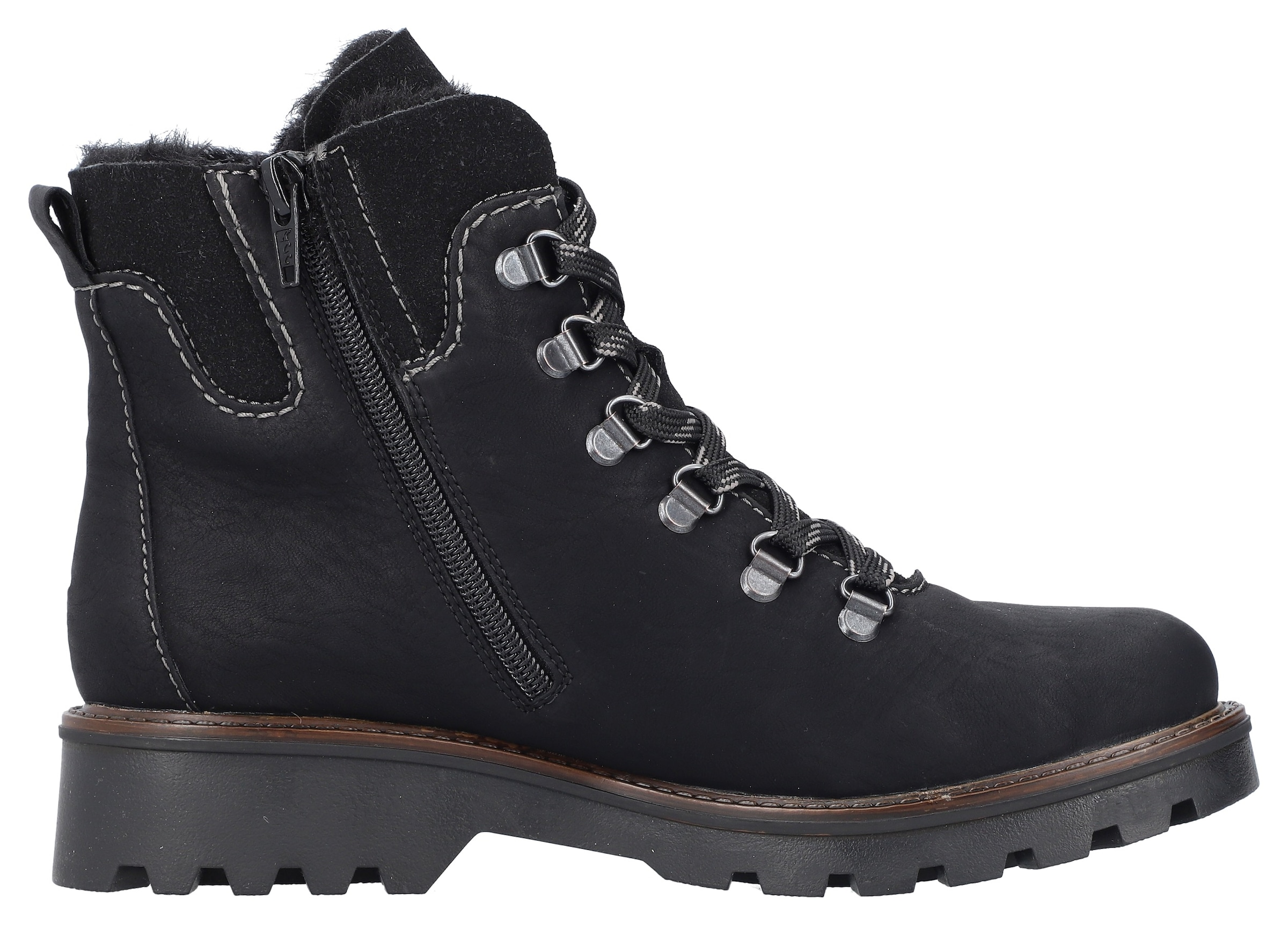 Rieker Winterstiefelette, Schnürboots, Outdoorstiefelette, Bergsteiger-Look, mit Warmfutter