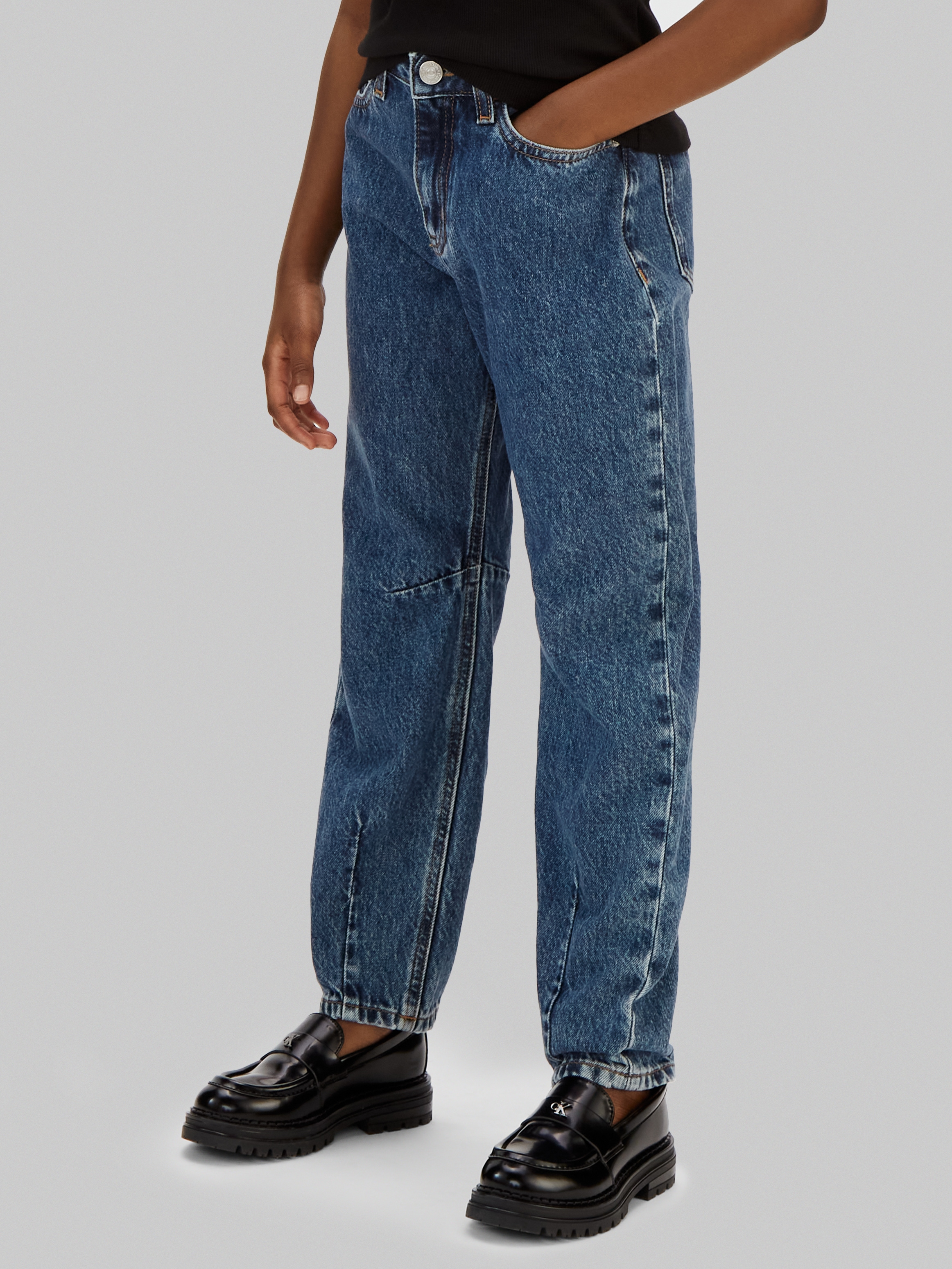 Calvin Klein Jeans Regular-fit-Jeans »BARREL BECKFORD BLUE WASH« Regular fit für Kinder mit praktischen Taschen