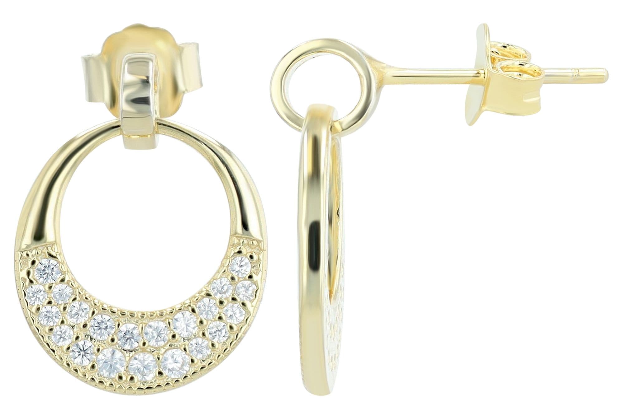 Adelia´s Paar Ohrstecker »Damen Ohrringe ¿ Ohrstecker aus 925 Silber mit Zirkonia«