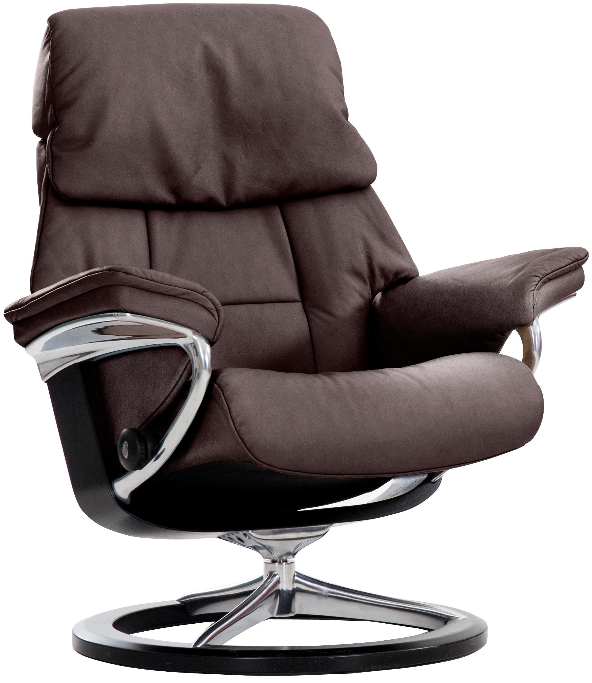 Stressless® Relaxsessel »Ruby«, mit Signature Base, Größe M, Gestell Eiche, Wenge, Braun & Schwarz