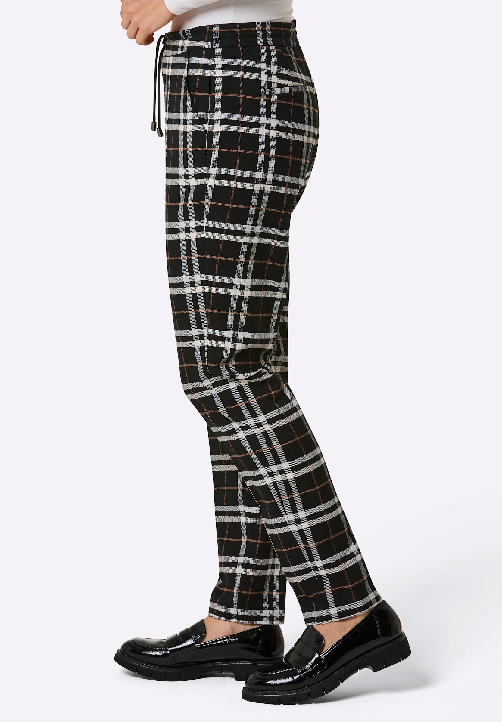 creation L Stoffhose »Woll-Mix-Hose Karohose Mit Webkaro-Dessin«