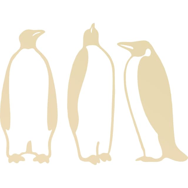 Wall-Art Wanddekoobjekt »Pappel - Pinguine«, (3 St.) im OTTO Online Shop