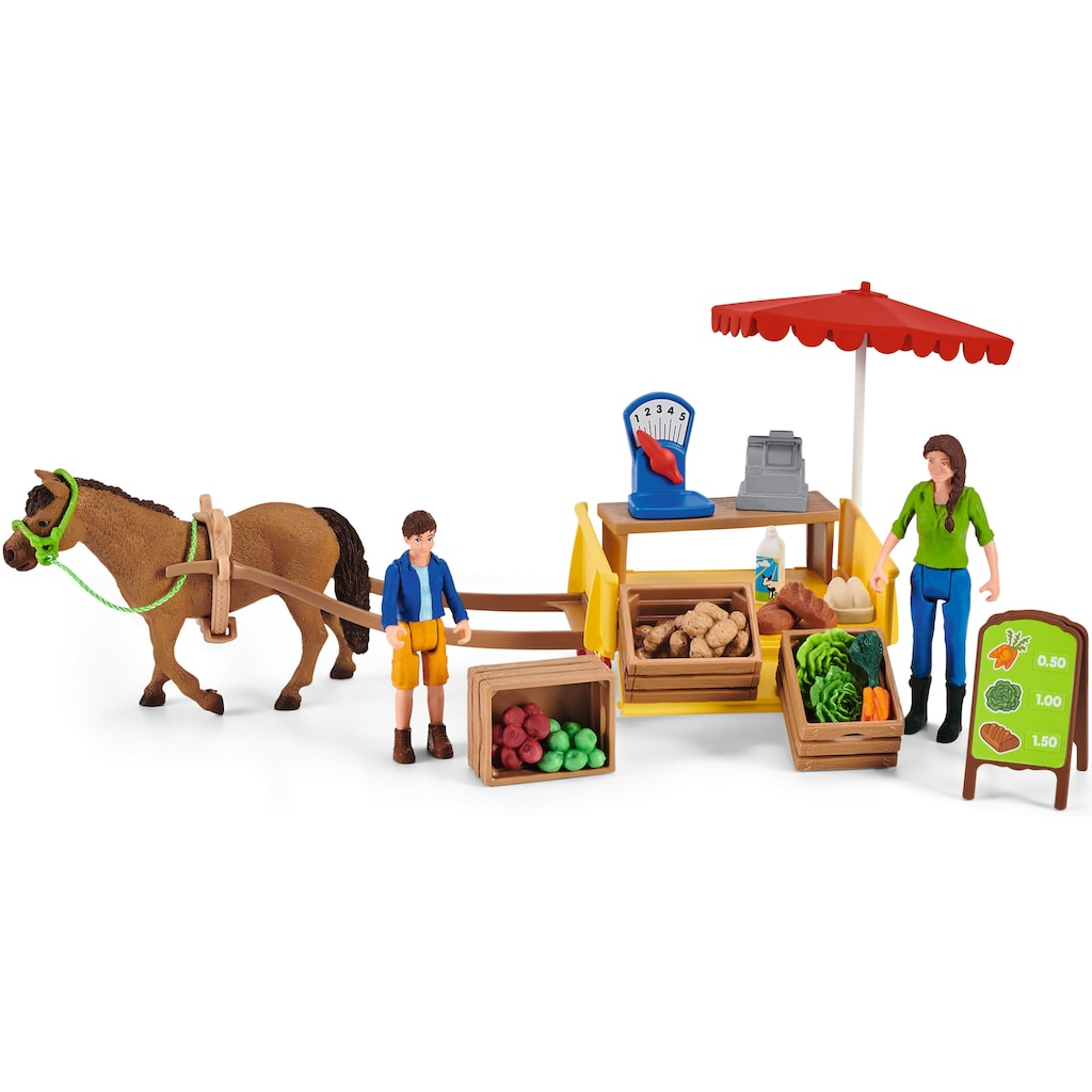 Schleich® Spielwelt »Farm World, Mobiler Farm Stand (42528)«