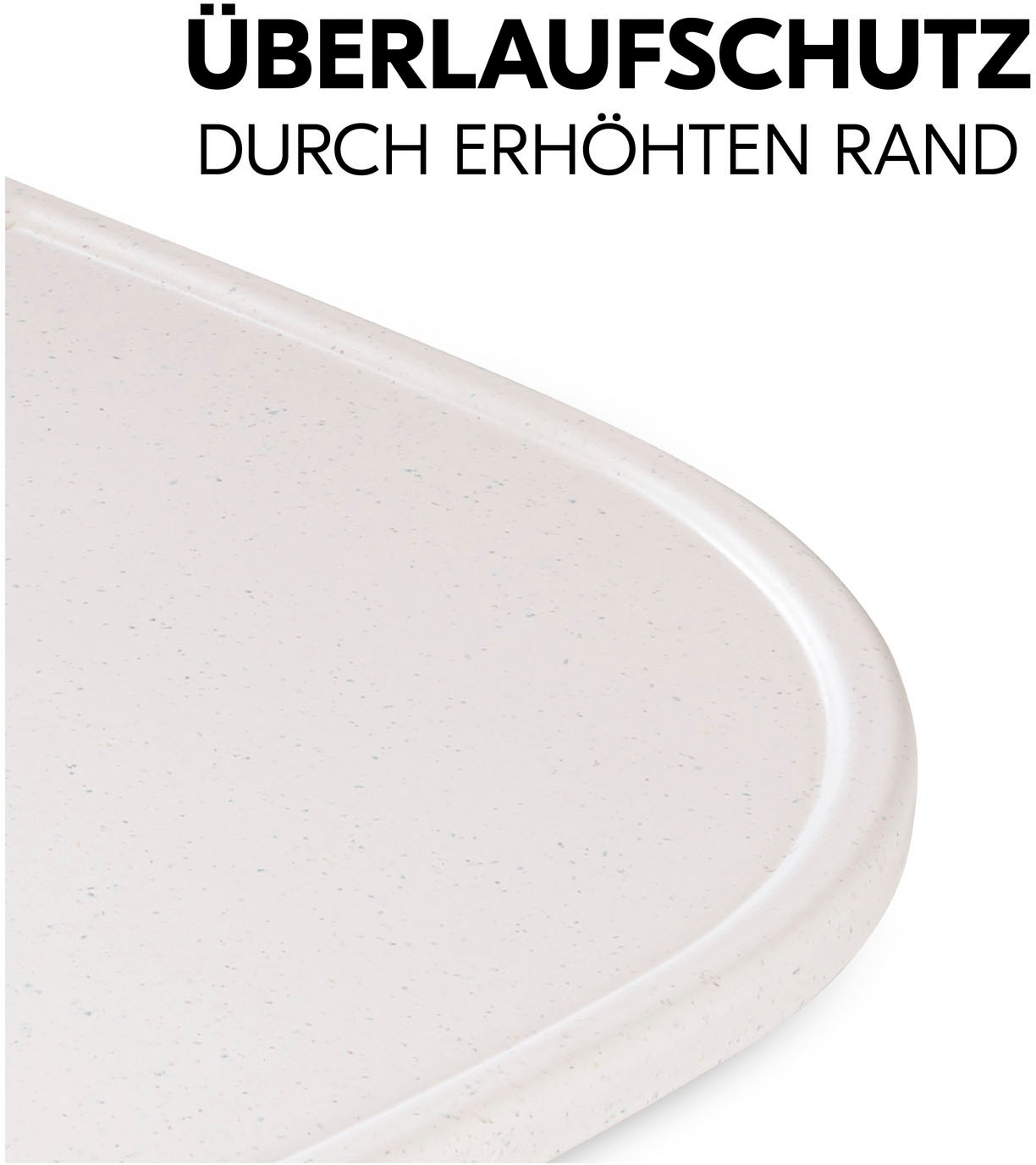 Hauck Hochstuhltablett »Alpha Click Tray, Speckle Beige«, aus recyceltem Material