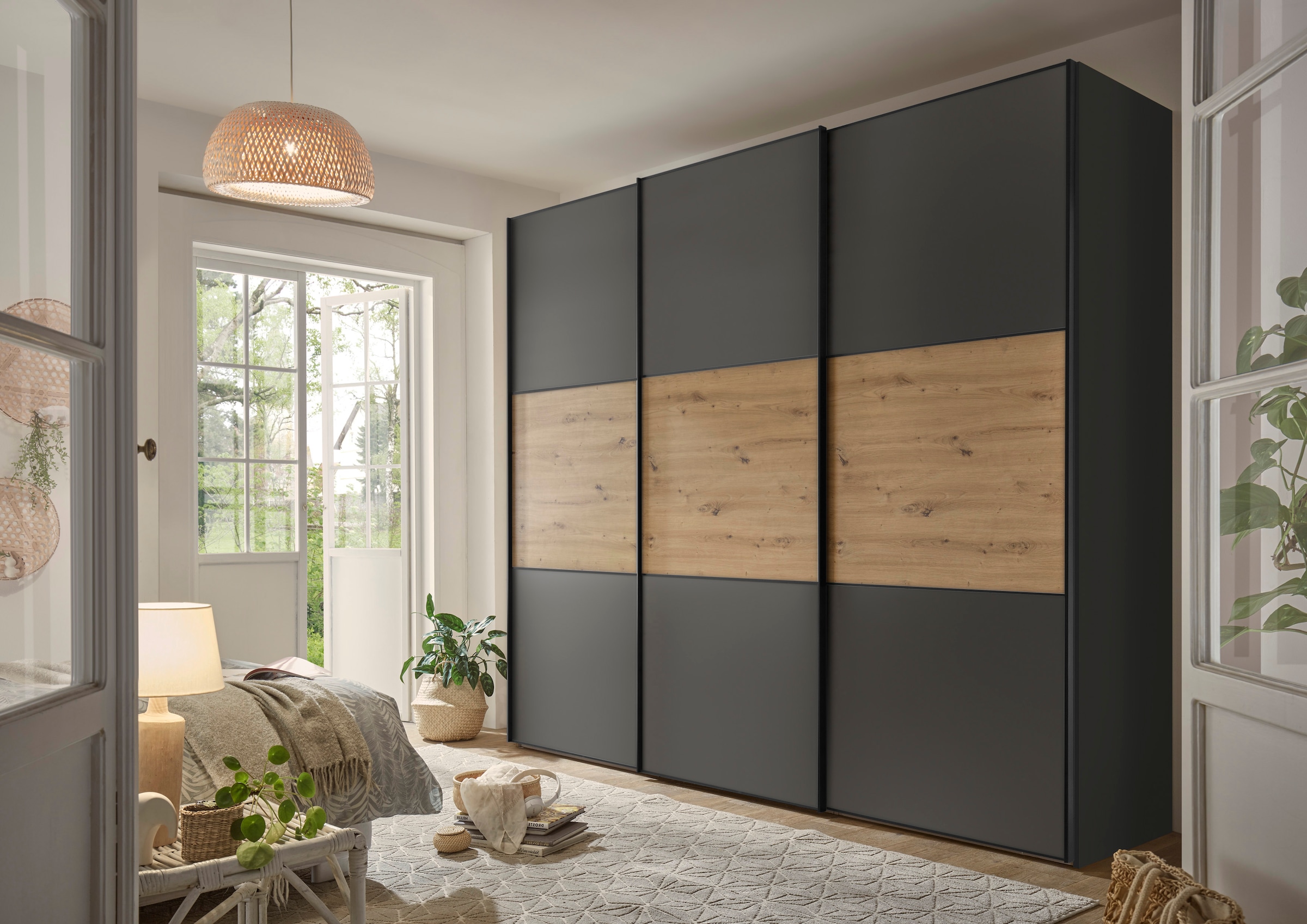 STAUD Schwebetürenschrank »Includo, Made in Germany« , mit vier verschiedenen Ausstattungsvarianten