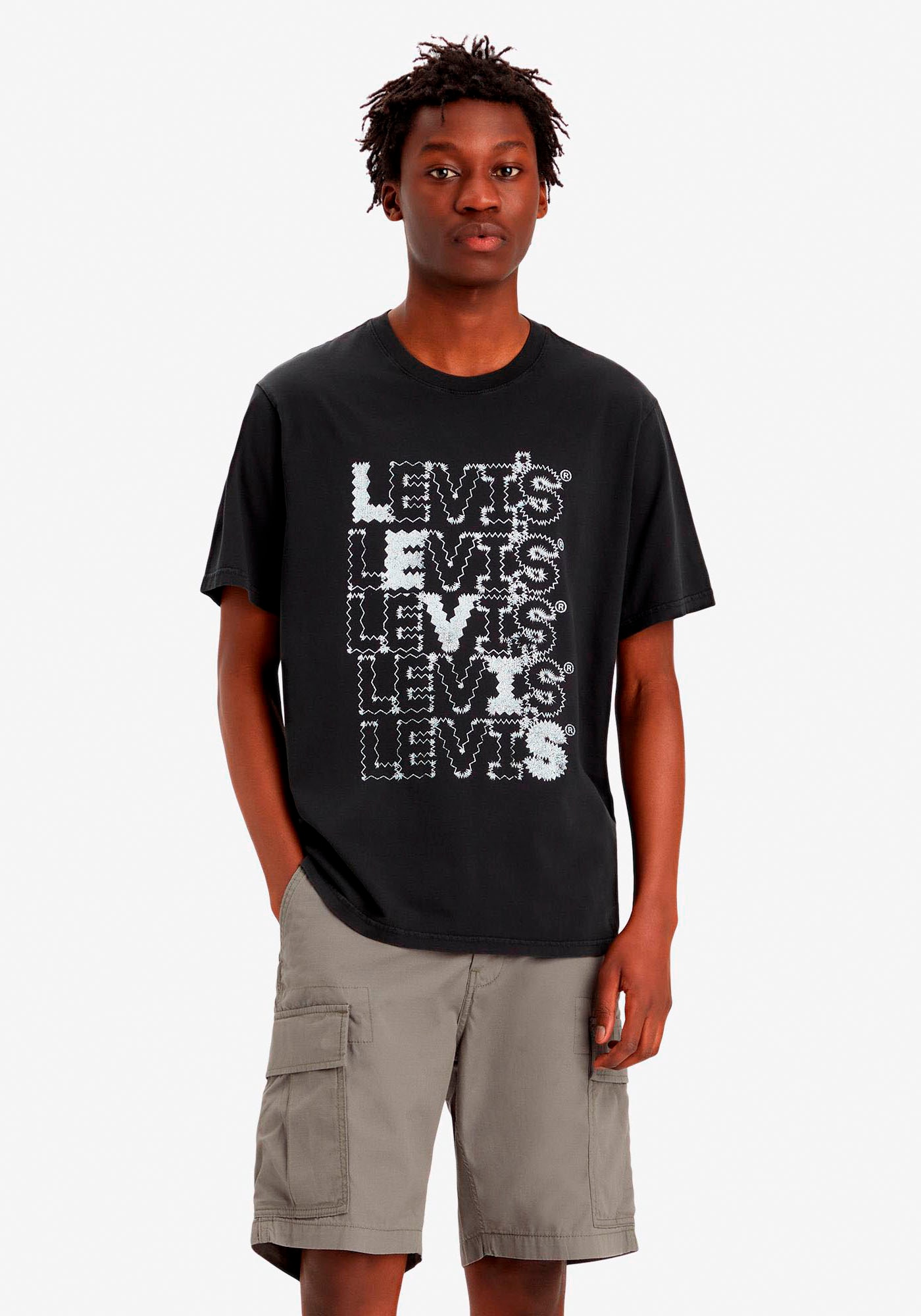 Levi's® Print-Shirt »SS RELAXED FIT TEE BLACKS«