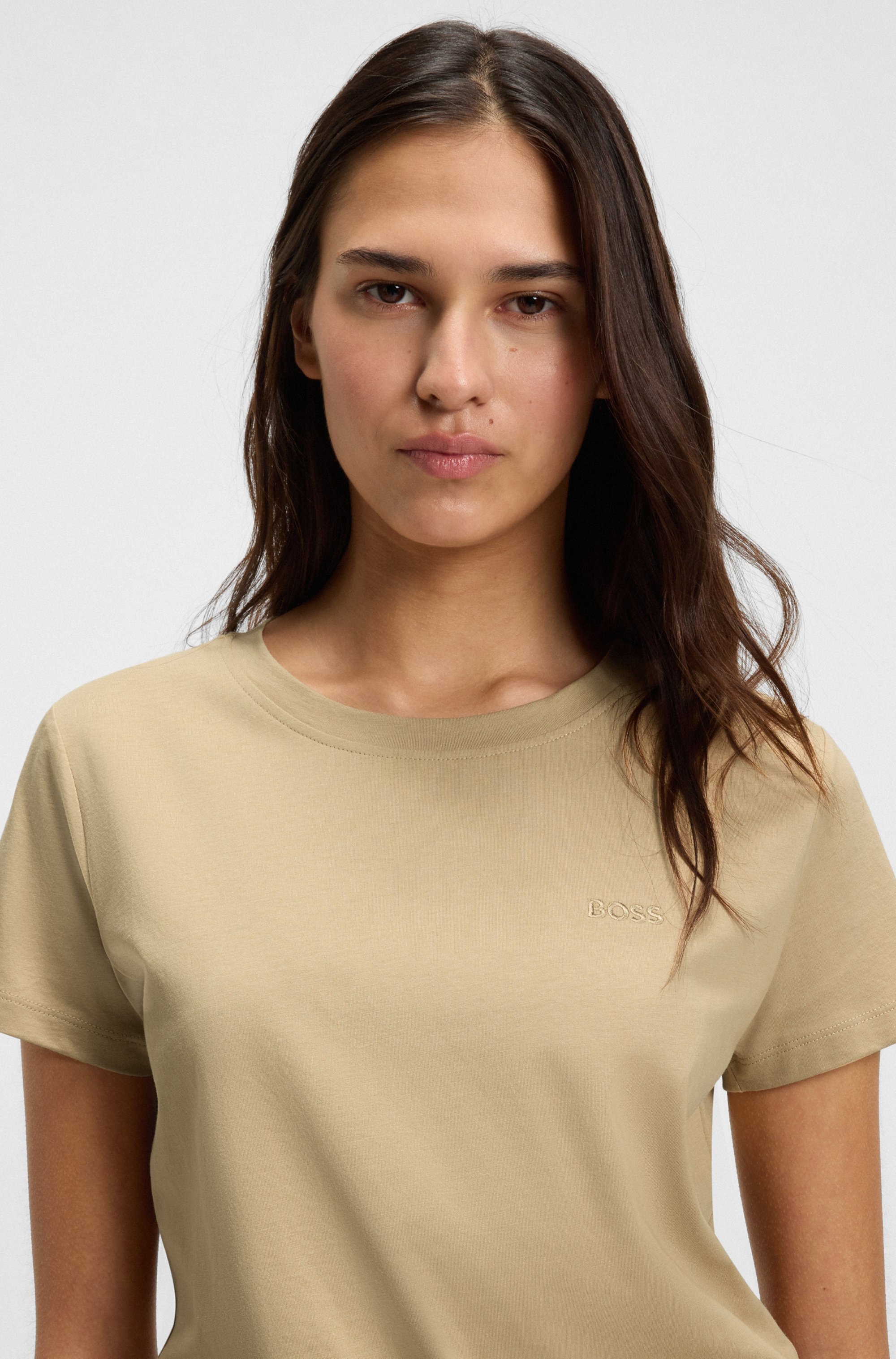 BOSS ORANGE T-Shirt »Esogo Premium Damenmode«, mit Logo