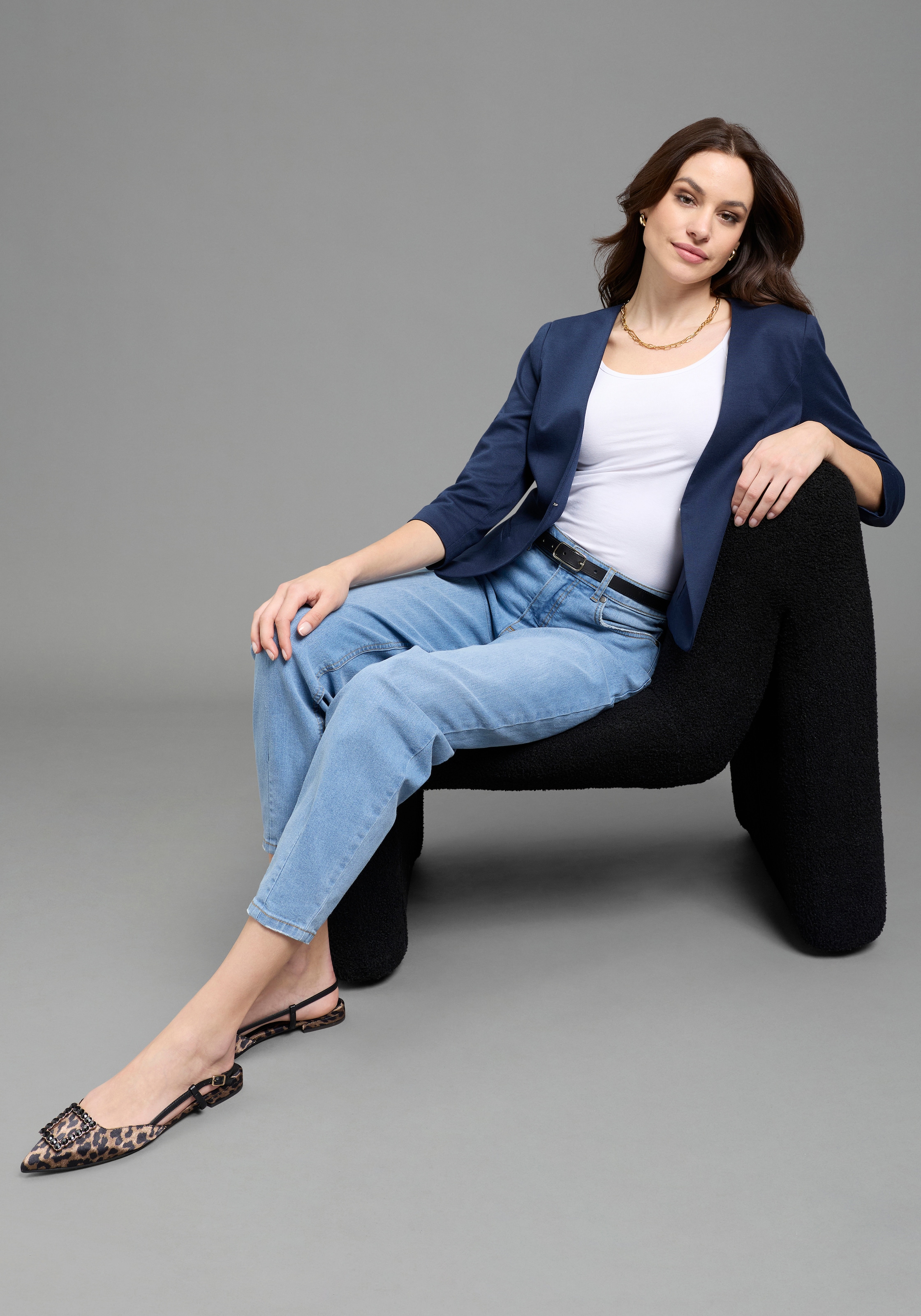 Laura Scott Kurzblazer mit Hakenverschluss