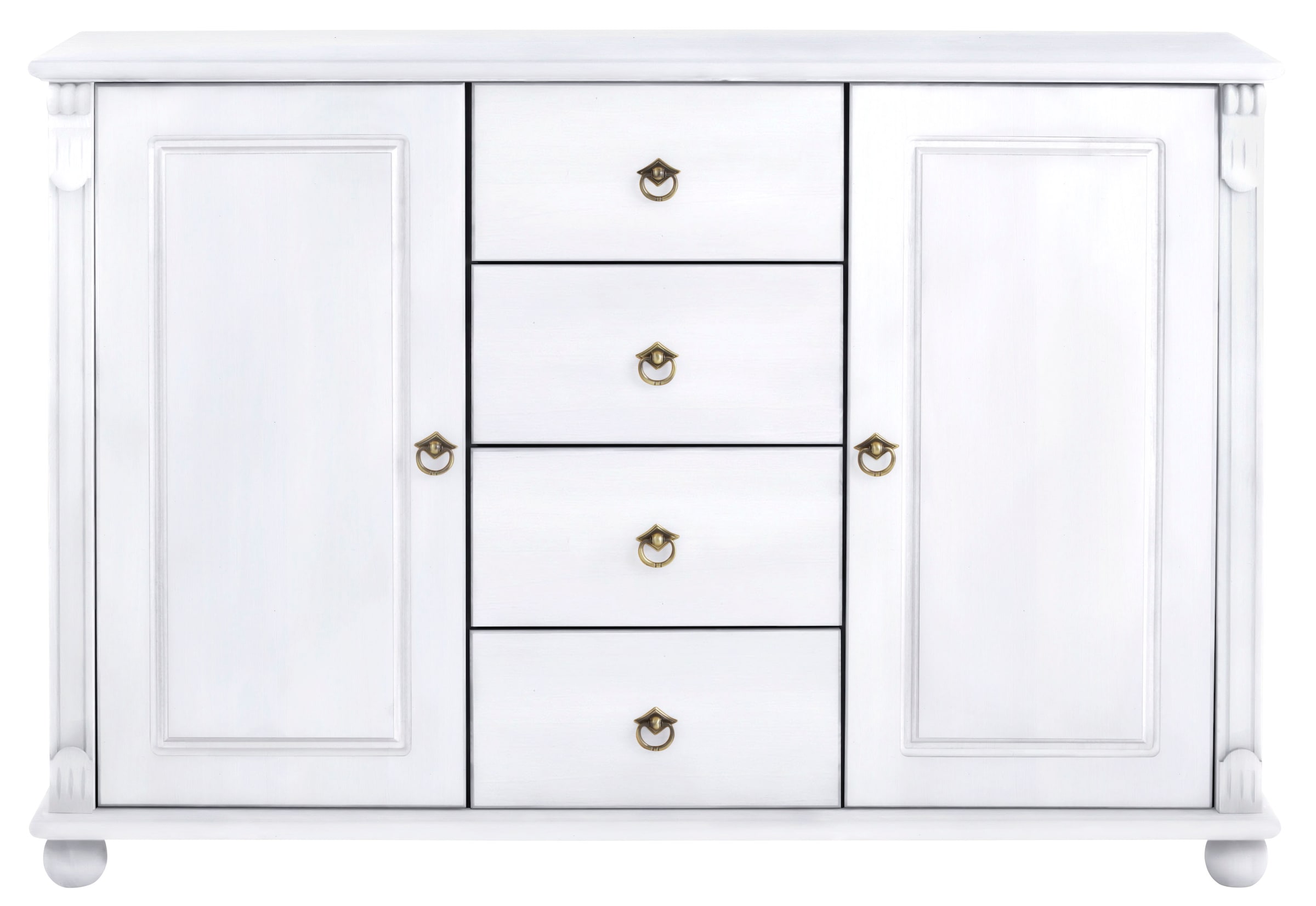 Home affaire Kombikommode »Tessin; Buffetunterschrank, klassischer Landhausstil«, aus massiver, FSC®-zertifizierter Kiefer, 128cm breit