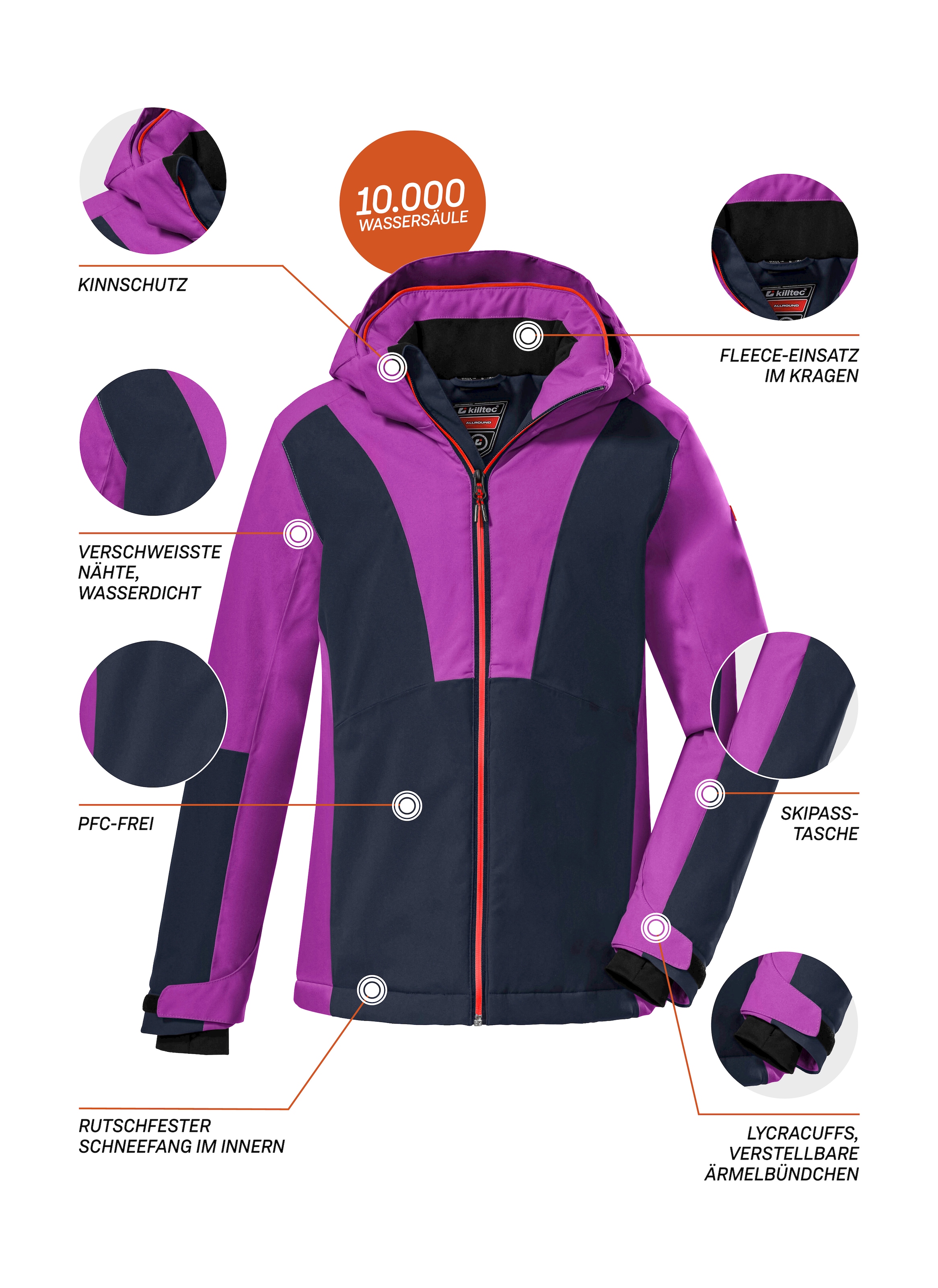 Killtec Skijacke »KSW 155 GRLS SKI JCKT«