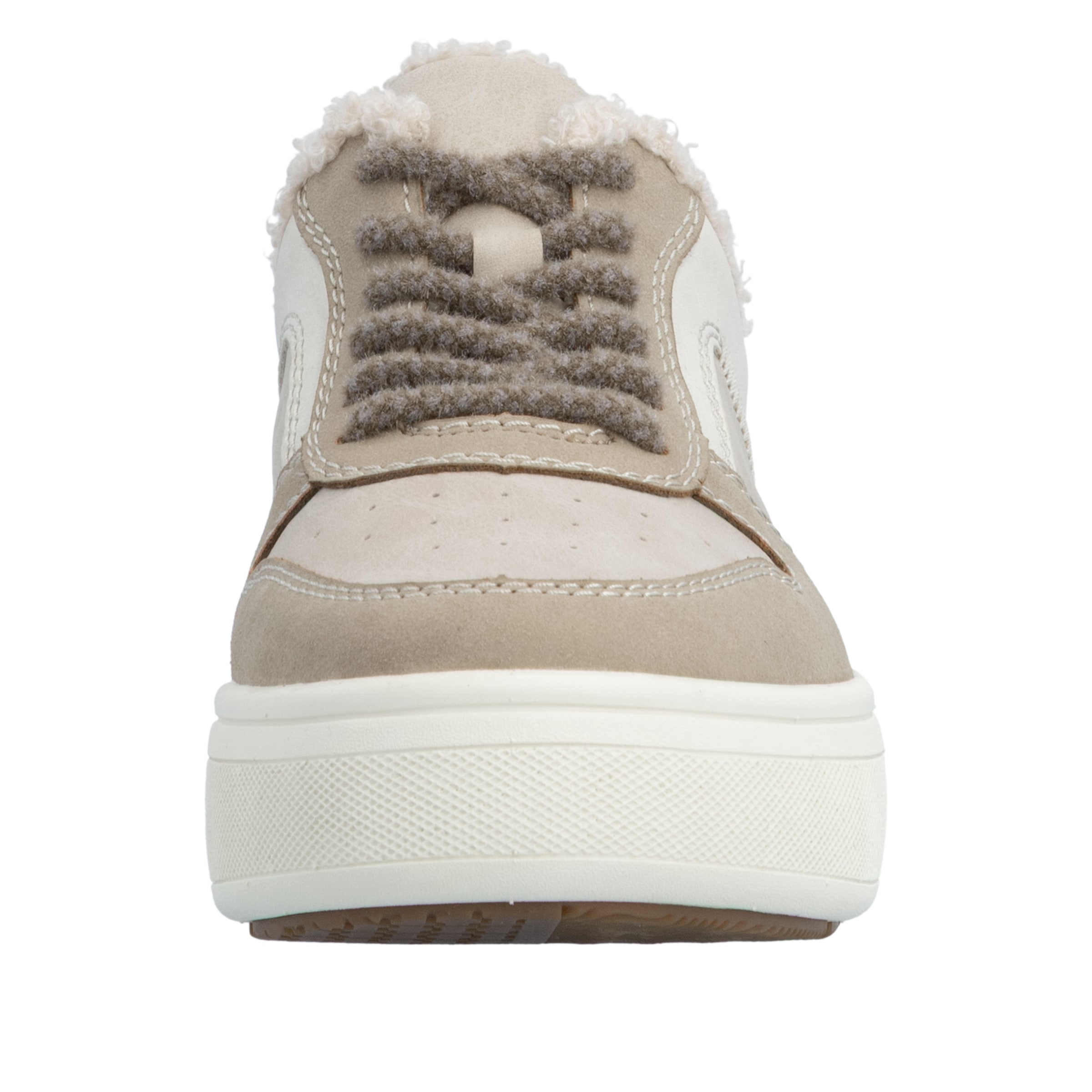 Rieker Plateausneaker  Retro-Sneaker, Schnürschuh, Halbschuh mit Teddyfutter