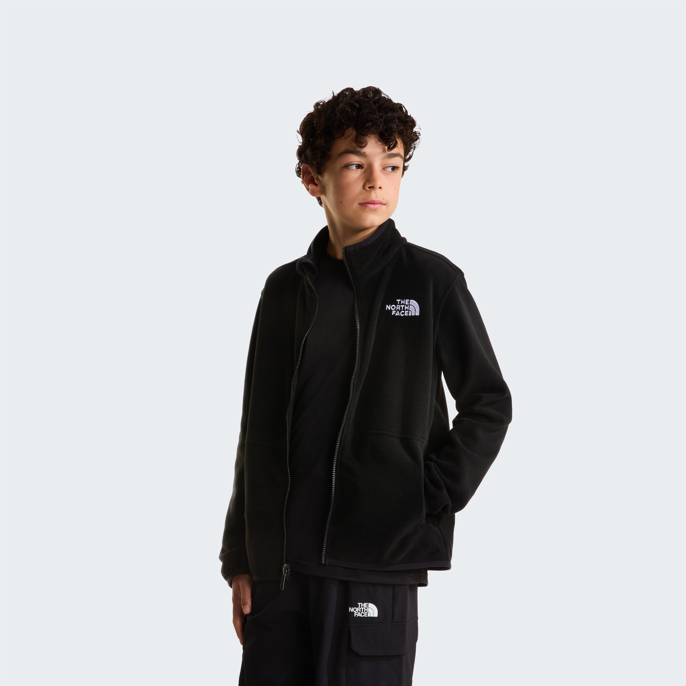 The North Face Fleecejacke »TEEN GLACIER FZ ZIP IN JACKET« mit Zip-In-Funktion, weiches und strapazierfähiges Material