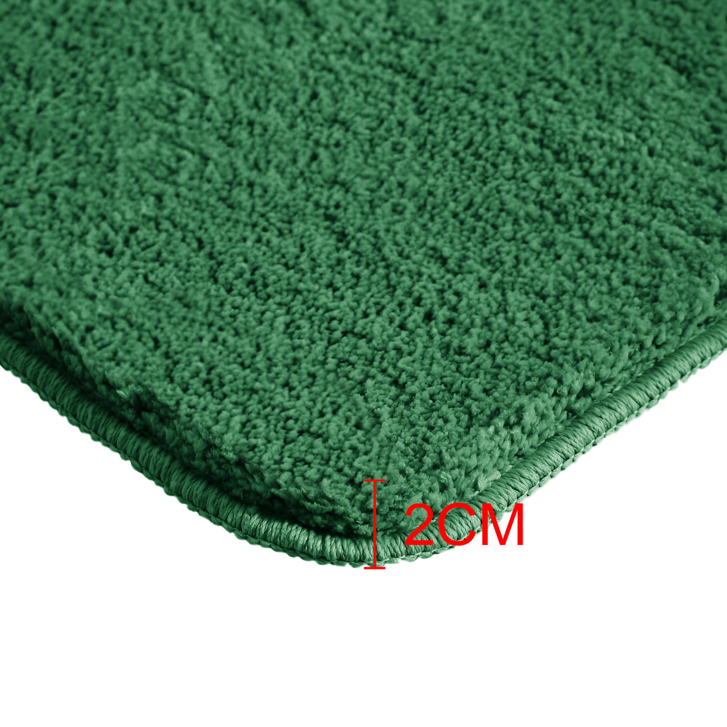 my home Badematte »Inga, Badezimmer Teppich, Badvorleger« Höhe 20 mm rutschhemmend beschichtet fußbodenheizungsgeeignet | schnell trocknend | strapazierfähig Badteppich, unifarben, weich, als halbrund und rechteckig erhältlich