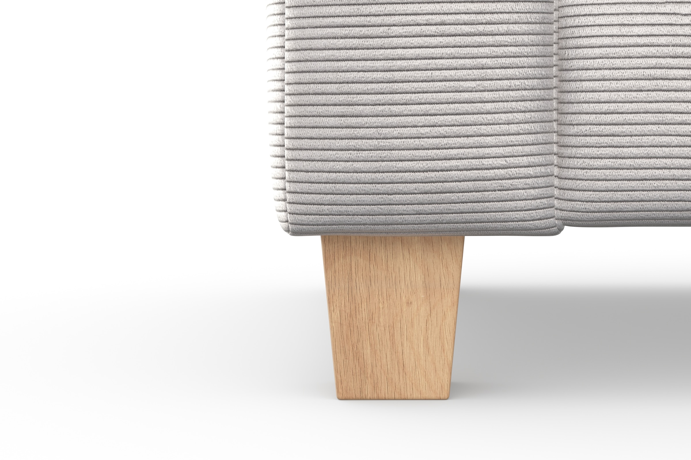 Home affaire Ecksofa »Summer L-Form« mit Ottomane, wahlweise mit Bettfunktion und Bettkasten, Cord-Bezug