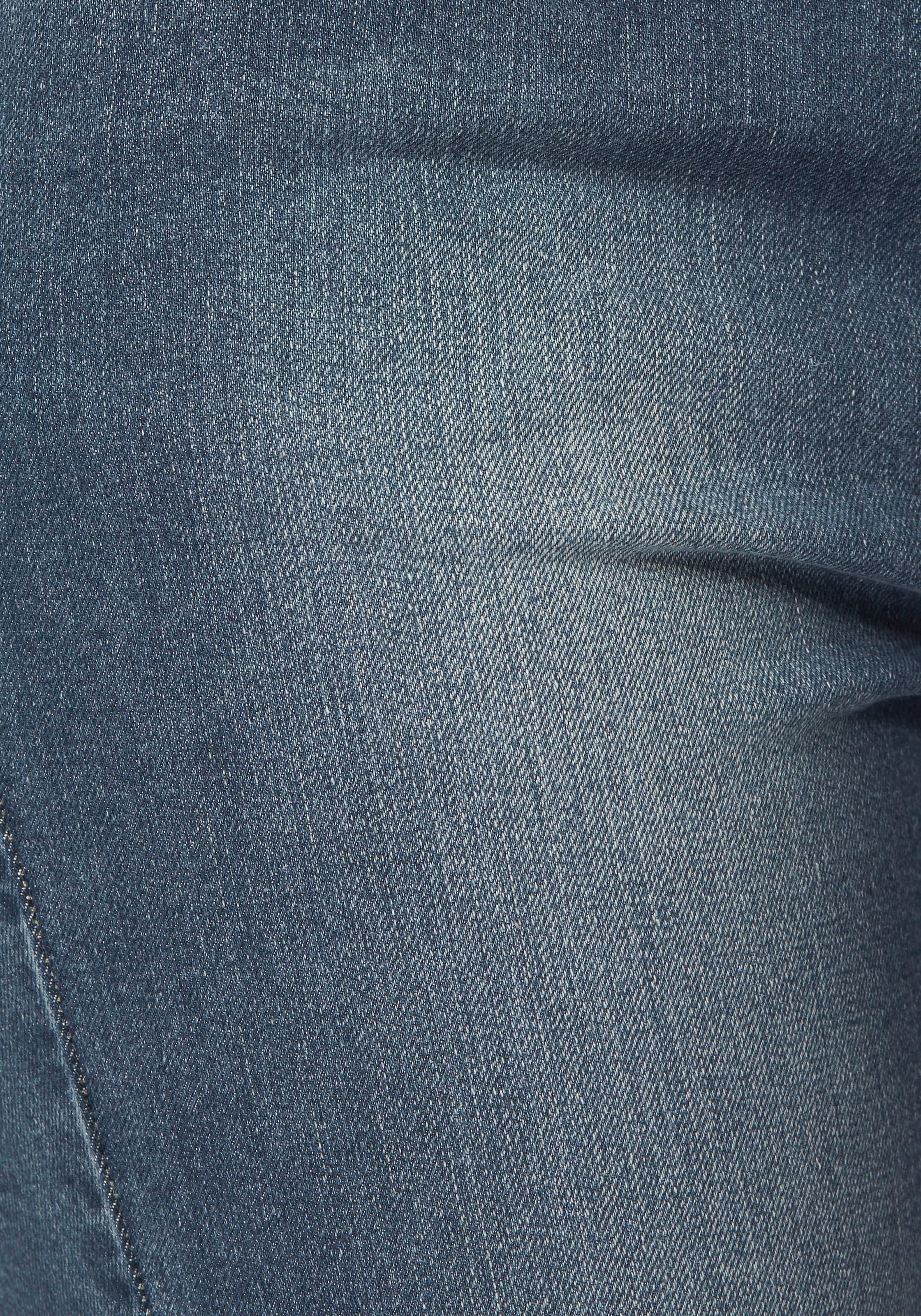 Arizona 7/8-Jeans »Shaping«, eng anliegend, Röhrenjeans, Used-Waschung, High-Waist, 7/8-Länge