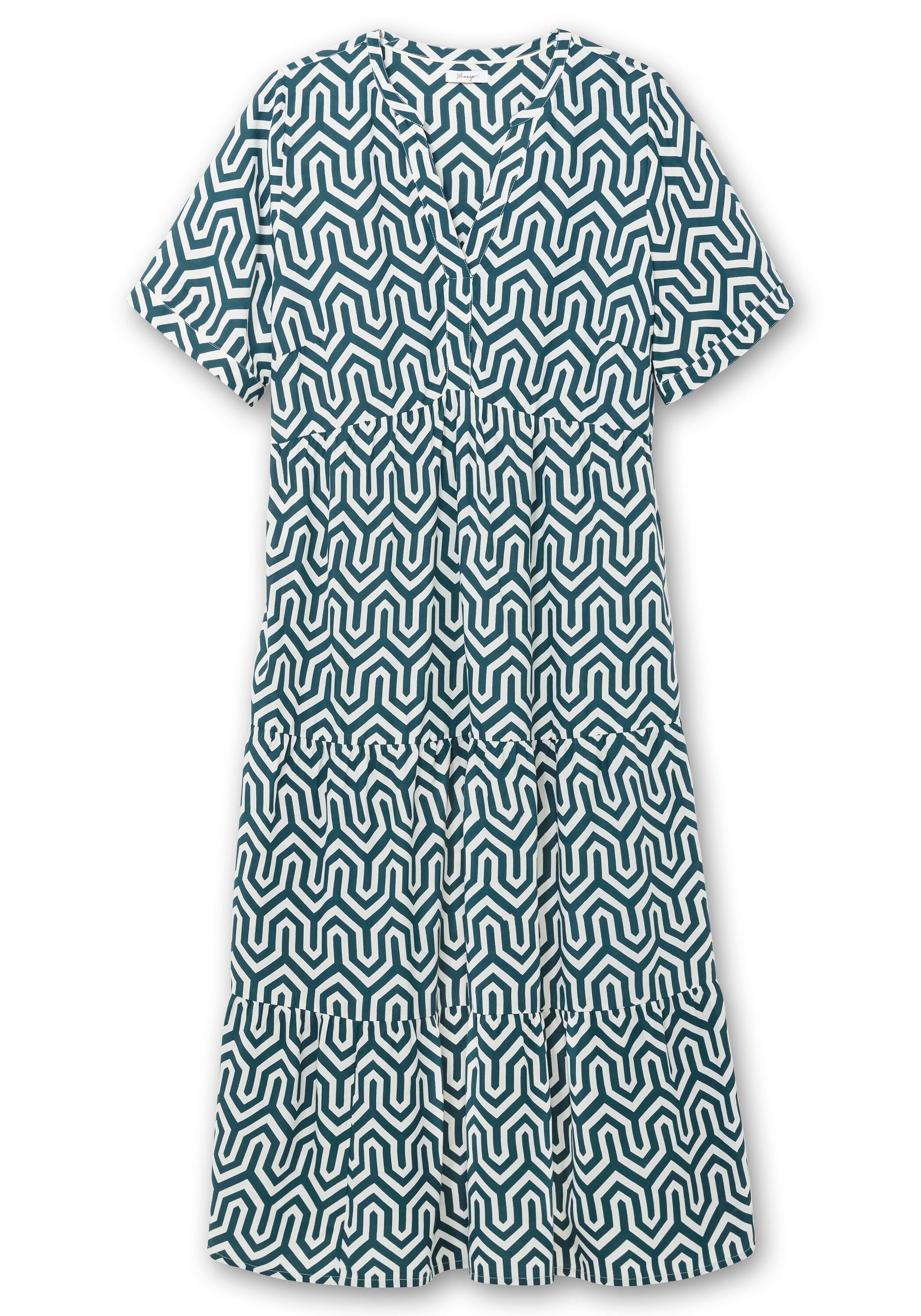 Sheego Maxikleid »Maxikleid mit grafischem Alloverprint«