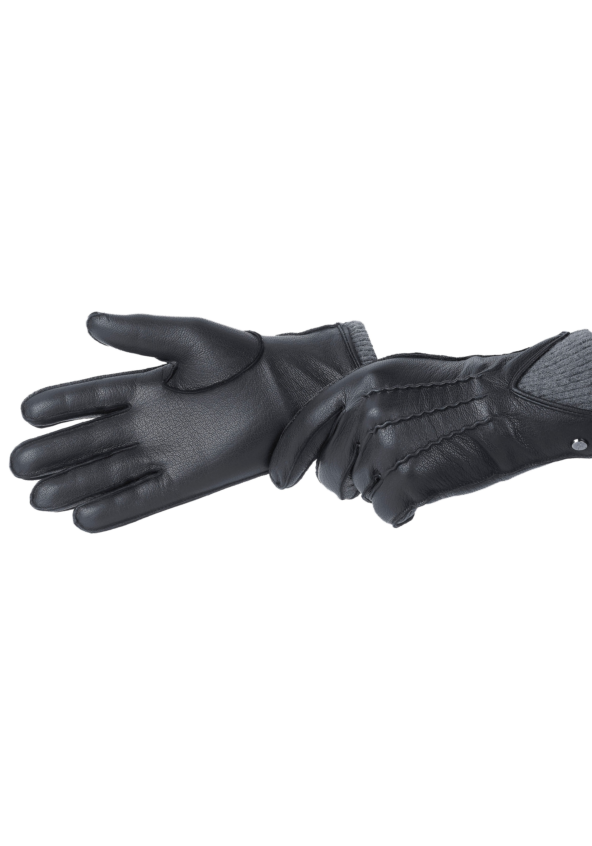 PEARLWOOD Lederhandschuhe »John«, Elastischer Bund mit dekorativer Ziernaht  online kaufen bei OTTO | Handschuhe