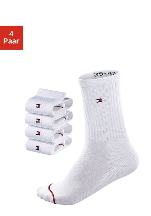 Tommy Hilfiger Socken, (4er-Pack), mit Fußfrottee