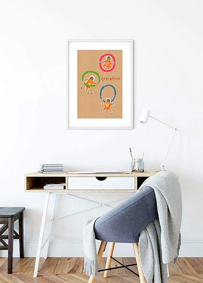 Komar Bild »ABC Animal O«, Buchstaben, (1 St.), Wandbild zur Dekoration - ohne Rahmen