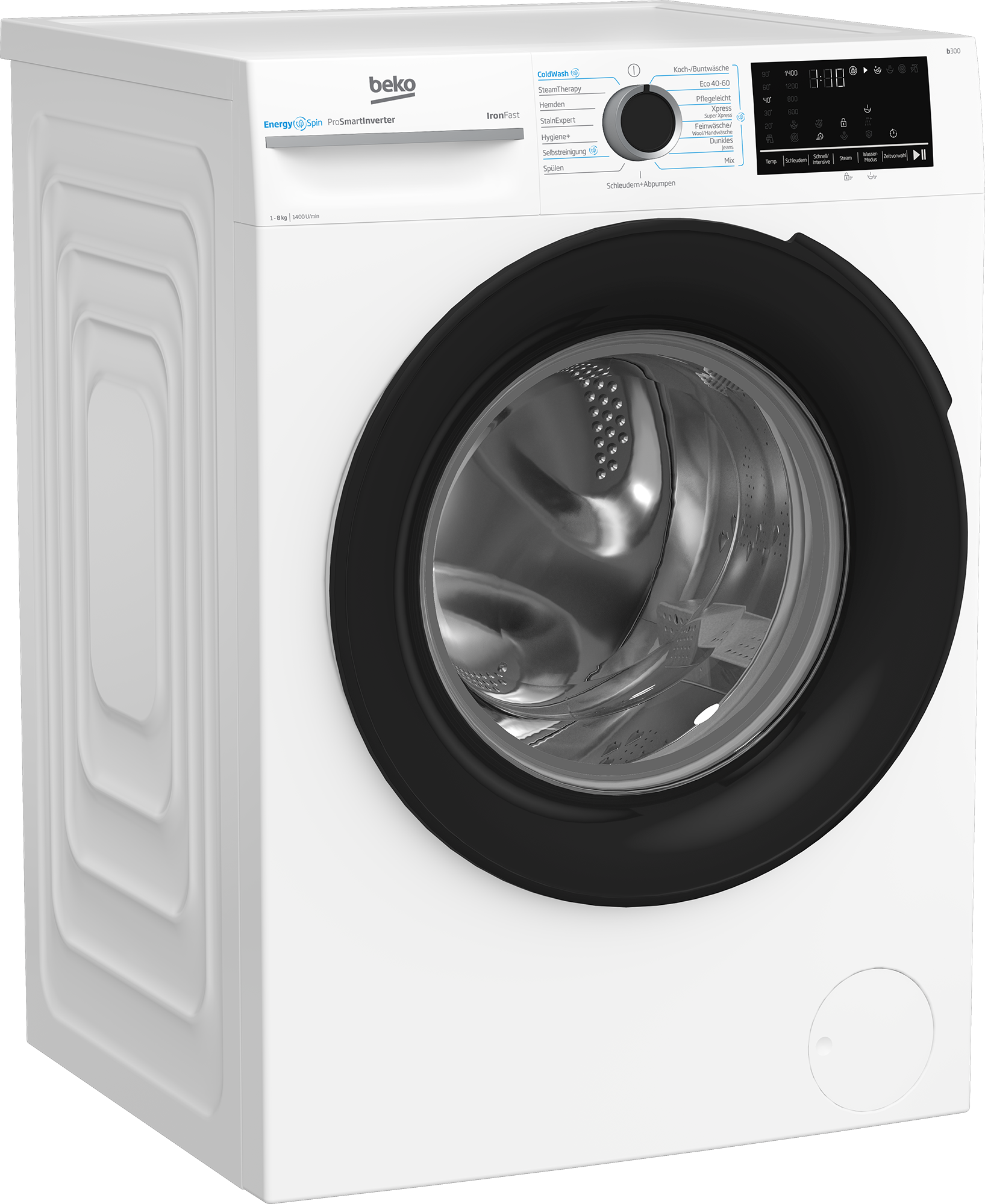 BEKO Waschmaschine »BM3WFU4841N«, 8 kg, 1400 U/min, Waschen mit EnergySpin: Bis zu 35 % Energie sparen – nicht nur in Eco