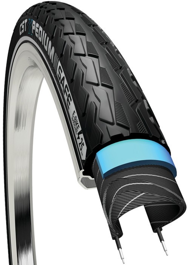 Cst Fahrradreifen »Xpedium Safe Reflex« in schwarz, Größe 28 x 1,75