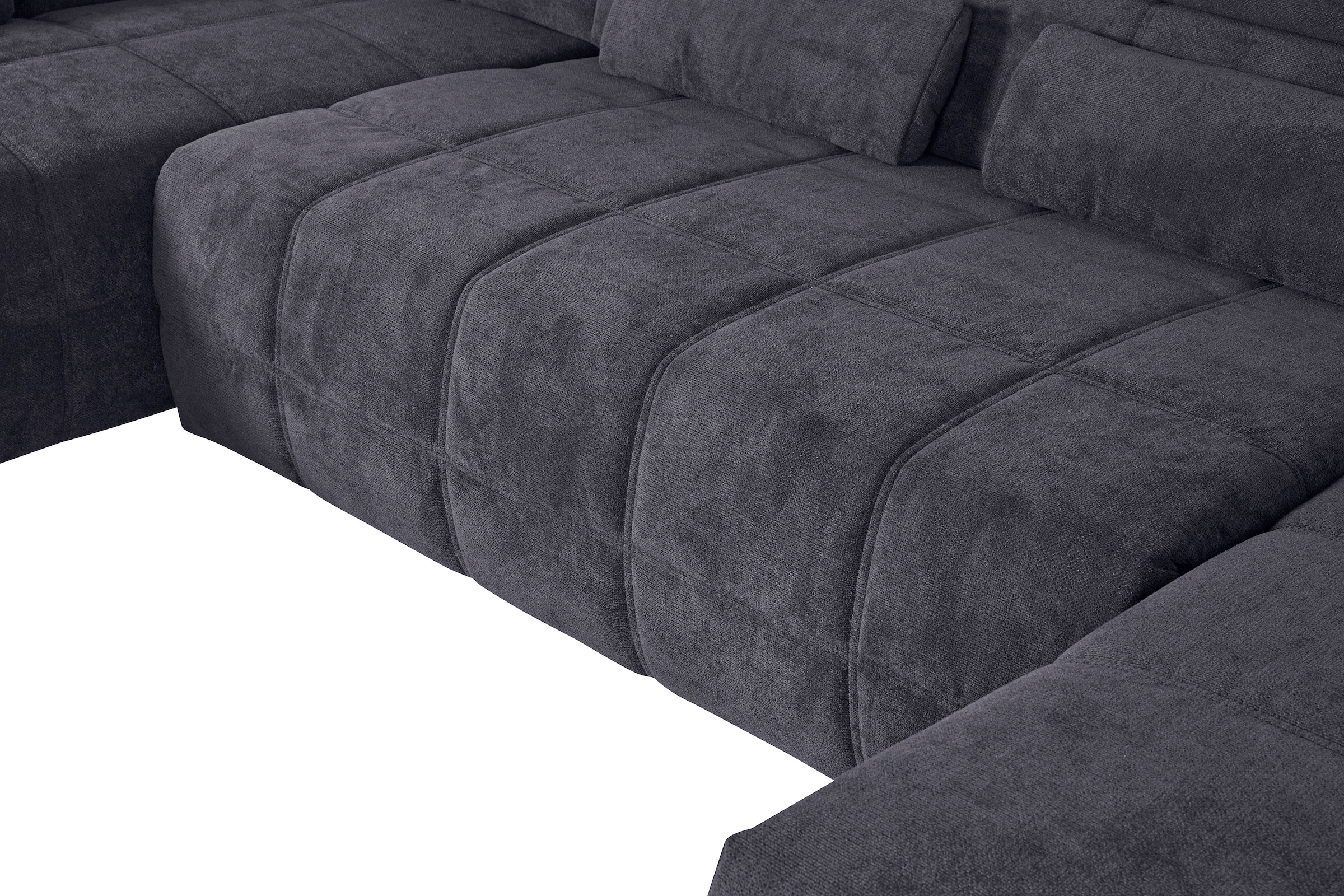 DOMO collection Wohnlandschaft Brandon viele Bezugsarten, incl. Nierenkissen, mit Kopfteilverstellung, wahlweise Sitztiefenverstellung
