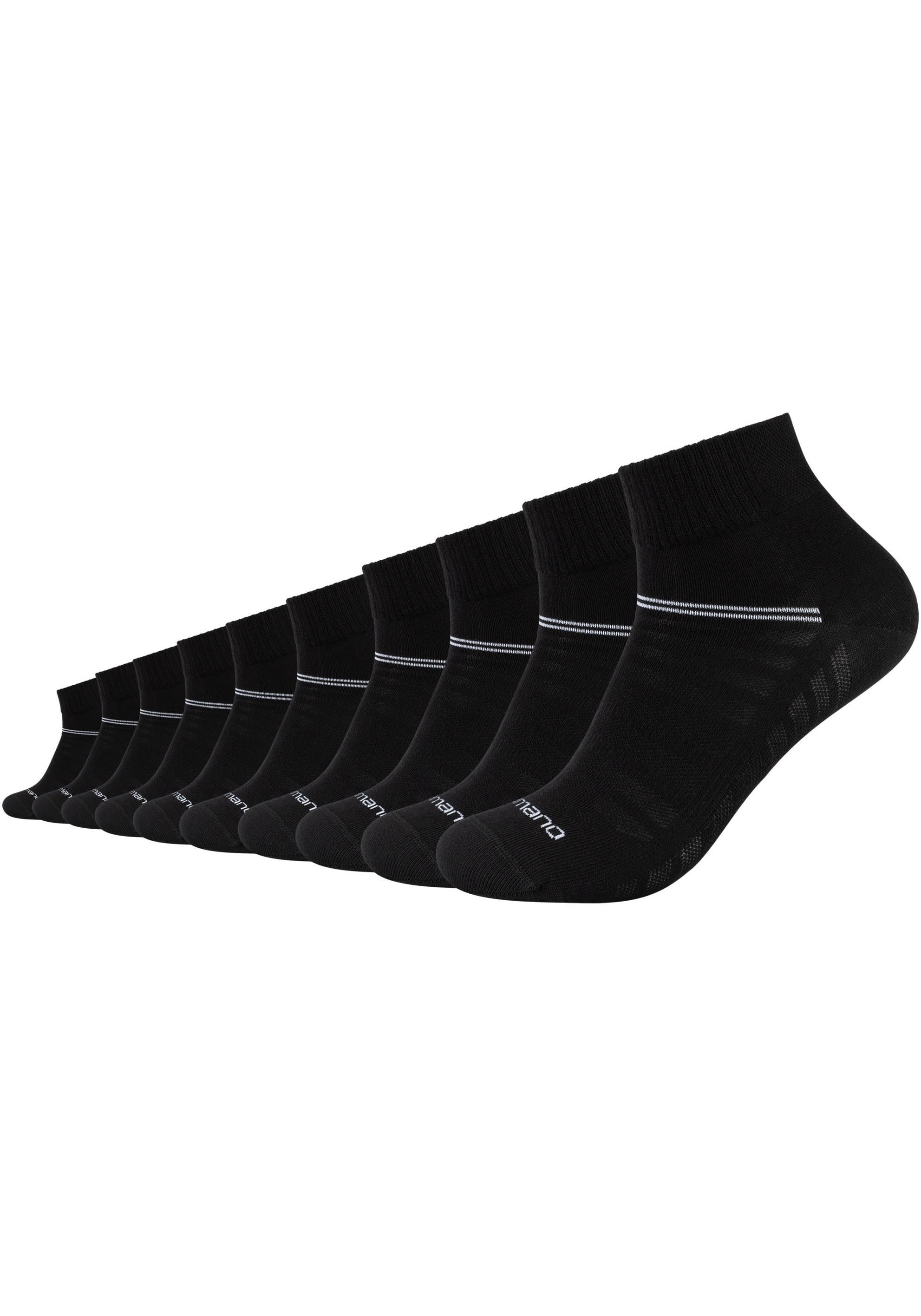 Camano Sneakersocken »mesh ventilation« 10 Paar tlg. Mesh-Belüftung: Optimales Fußklima bei jeder Aktivität