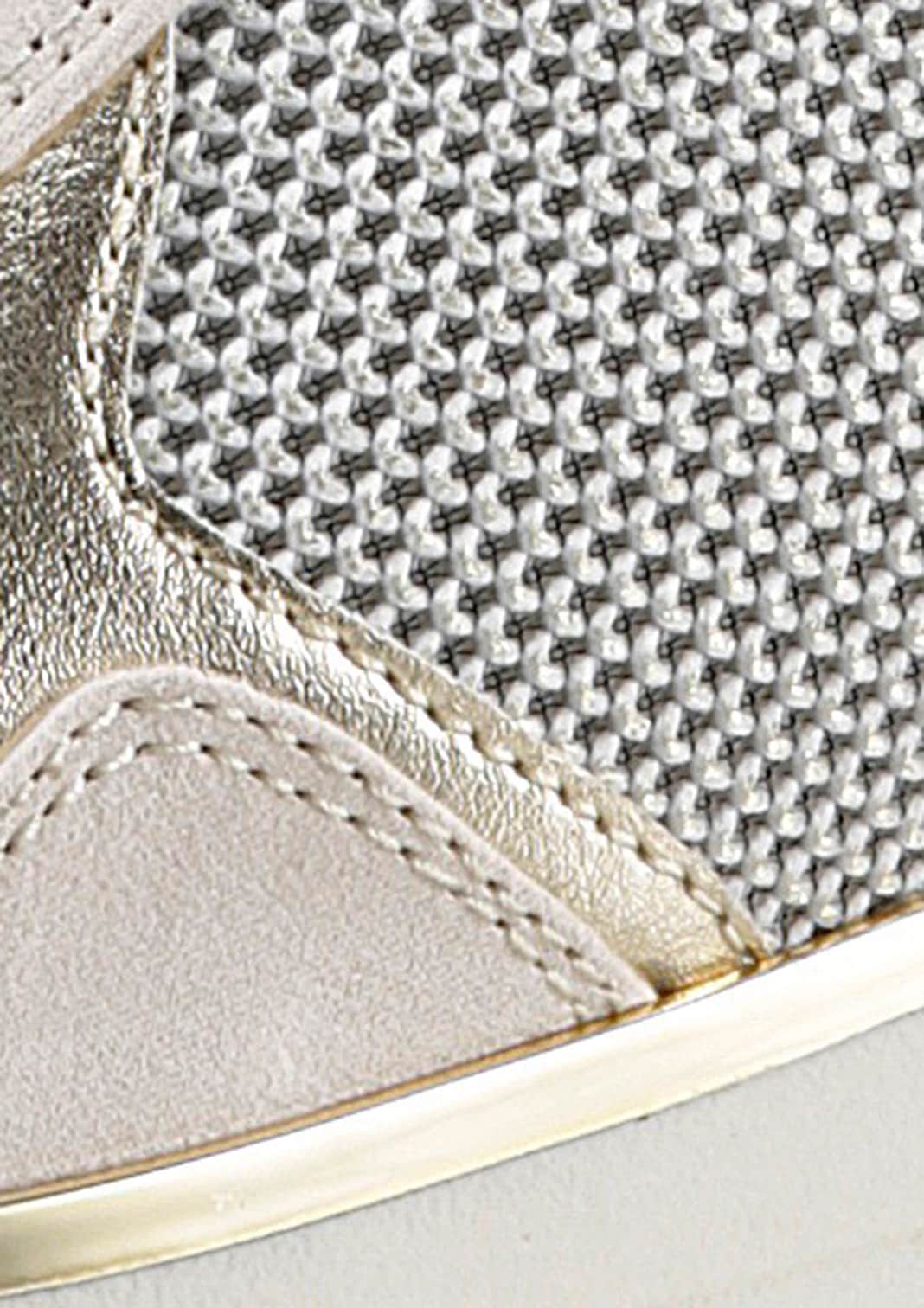MARCO TOZZI Slip-On Sneaker, Keilsneaker, Schnürschuh, Slipper mit glänzenden Details