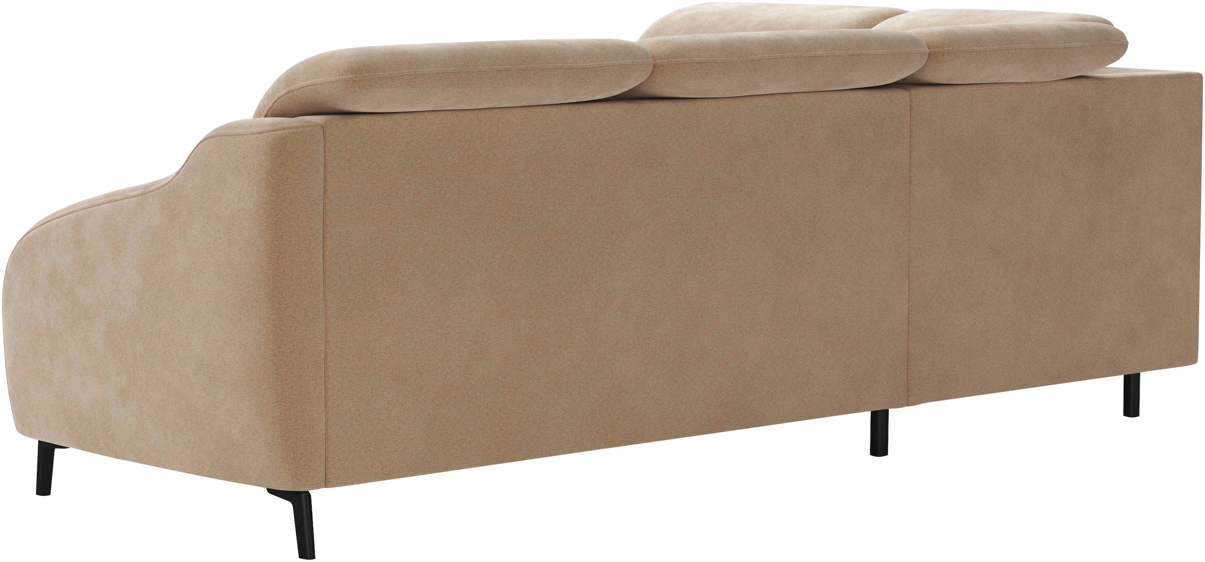 sit&more Ecksofa »Blues L-Form« wahlweise mit Klapptisch und USB