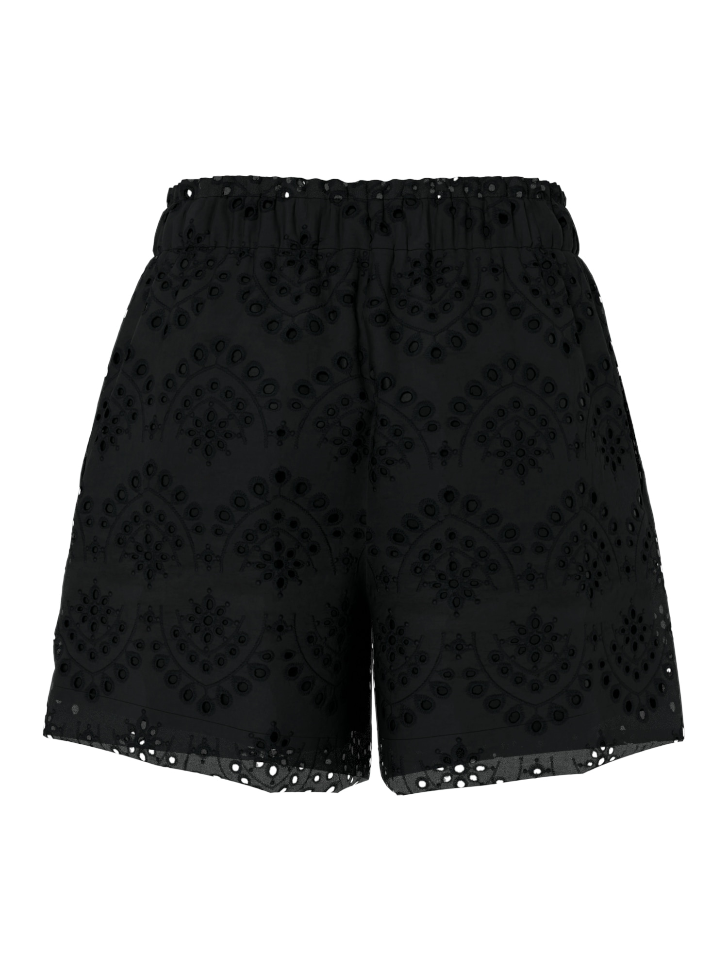 pieces Shorts »PCVILDE MW SHORTS WVN NOOS«  mit Lochstickerei
