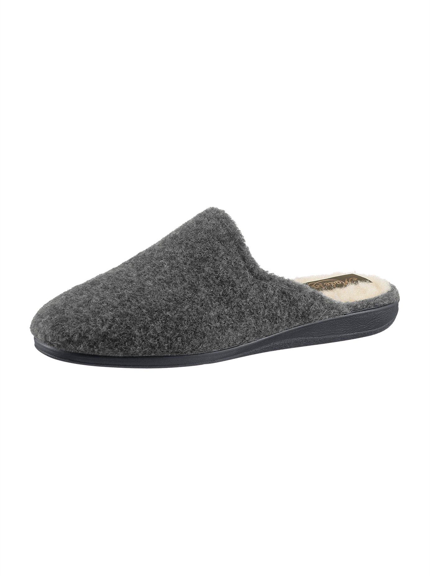 Classic Damen Pantoffel in grau, Größe 42