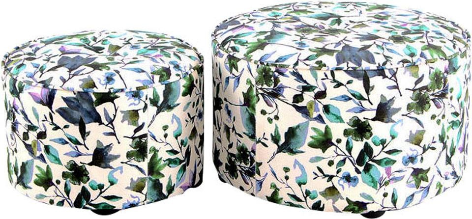 Kayoom Hocker »Indira 2er-Set in grün, Größe B/H/T: 58 cm x 36 cm x 45 cm