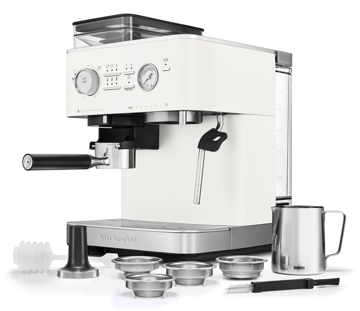 KitchenAid Espressomaschine »5KES6551EBK«, Siebträger mit Mühle