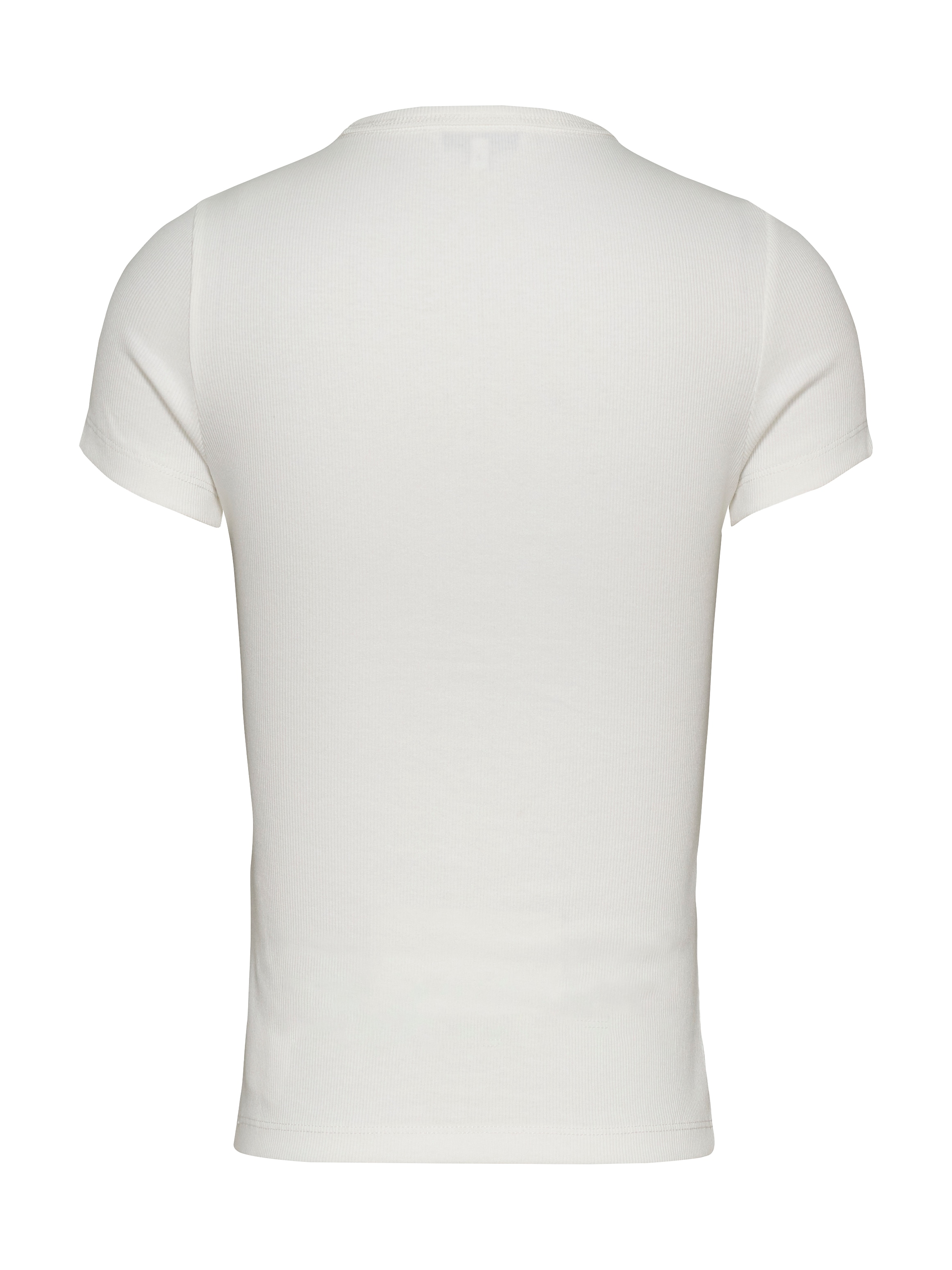 Tommy Jeans T-Shirt »TJW SLIM BADGE RIB TEE«, in Rippoptik