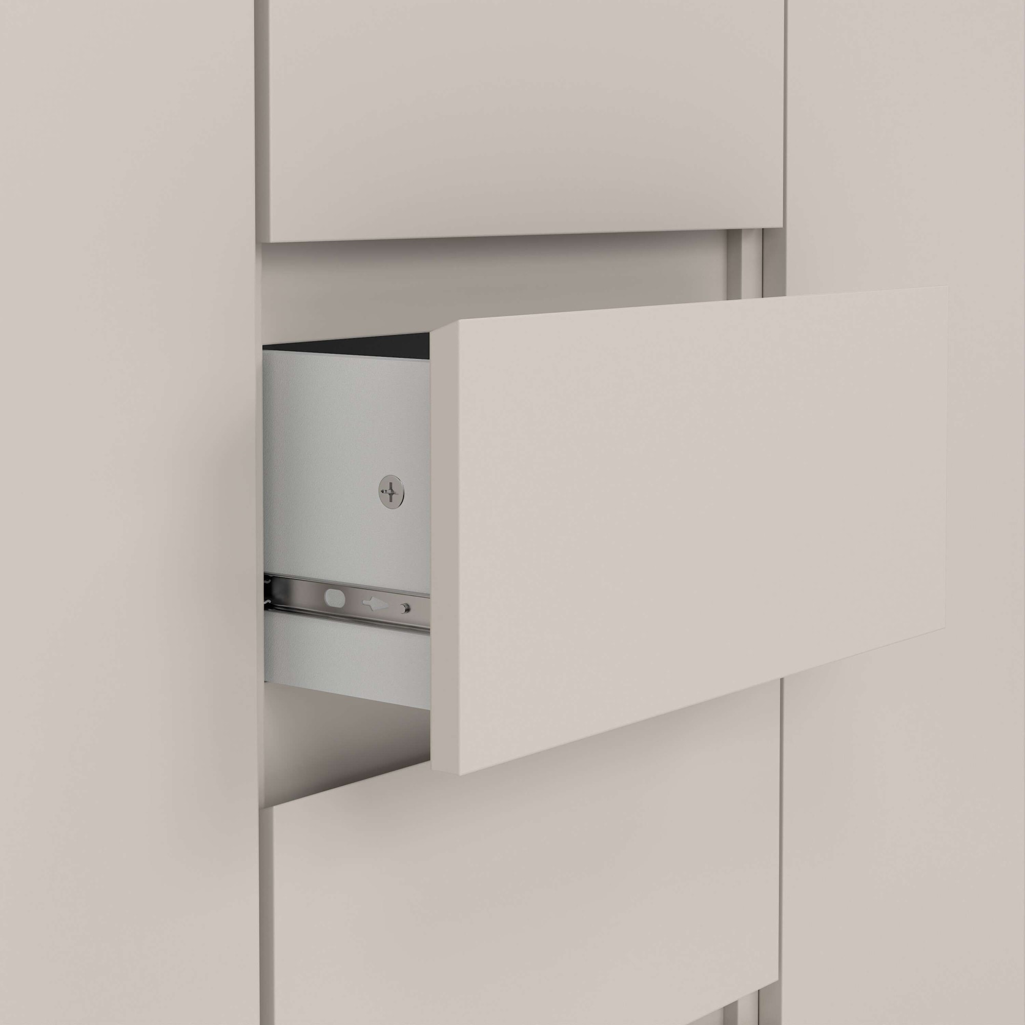 Home affaire Kommode »Naia, Sideboard, 4 Schubladen, 2 Türen, Aufbewahrung, grifflose Front« Mit Einlegeböden, modern, skandinavisches Design, in mehrere Farben