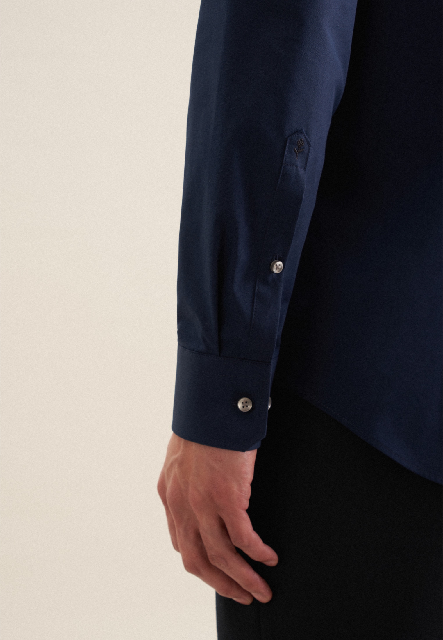 seidensticker Businesshemd »Schwarze Rose« Slim 1/1 Kentkragen